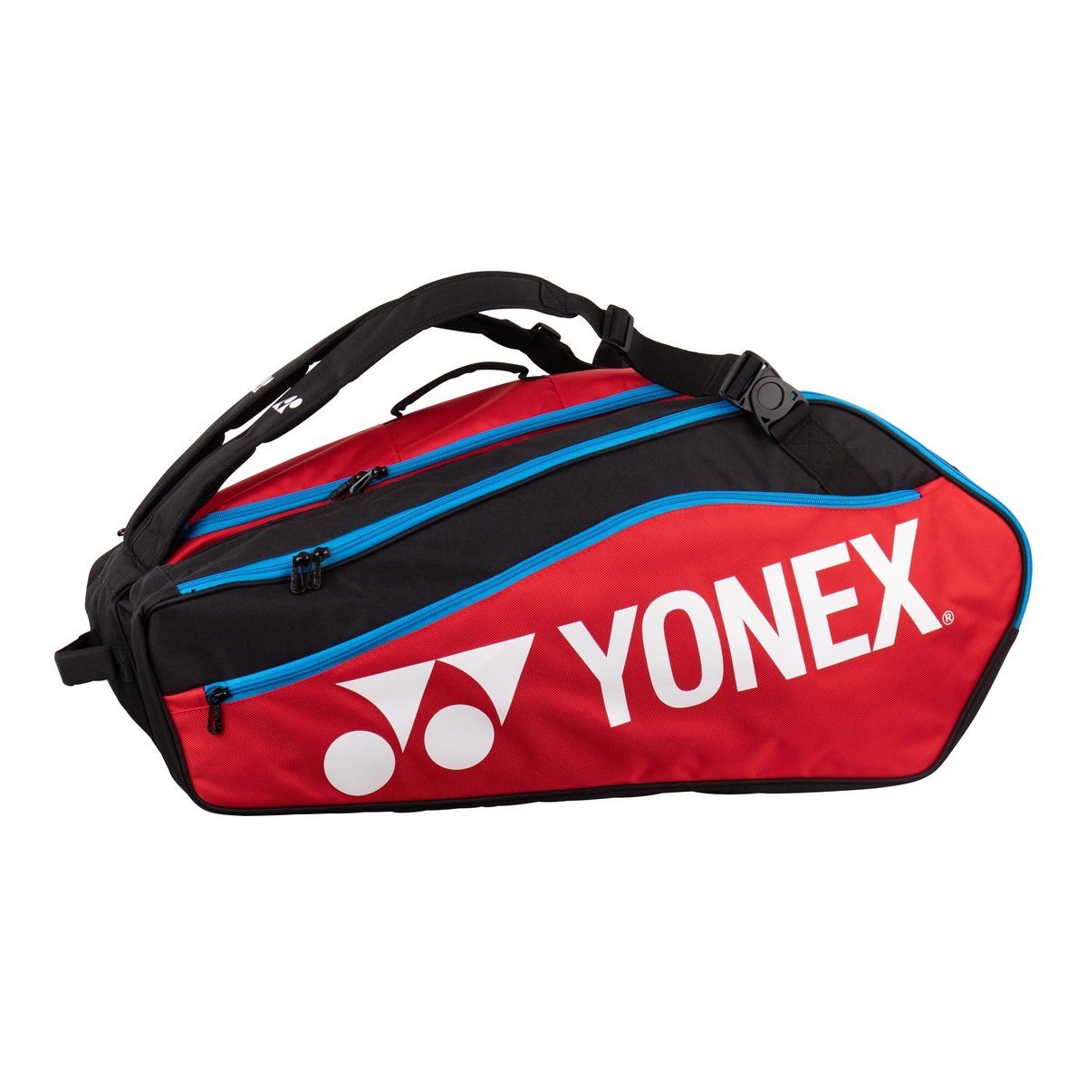 Sporttasche Racketbag Club Line (Schlägertasche, 3 Hauptfächer) 2024 rot/schwarz