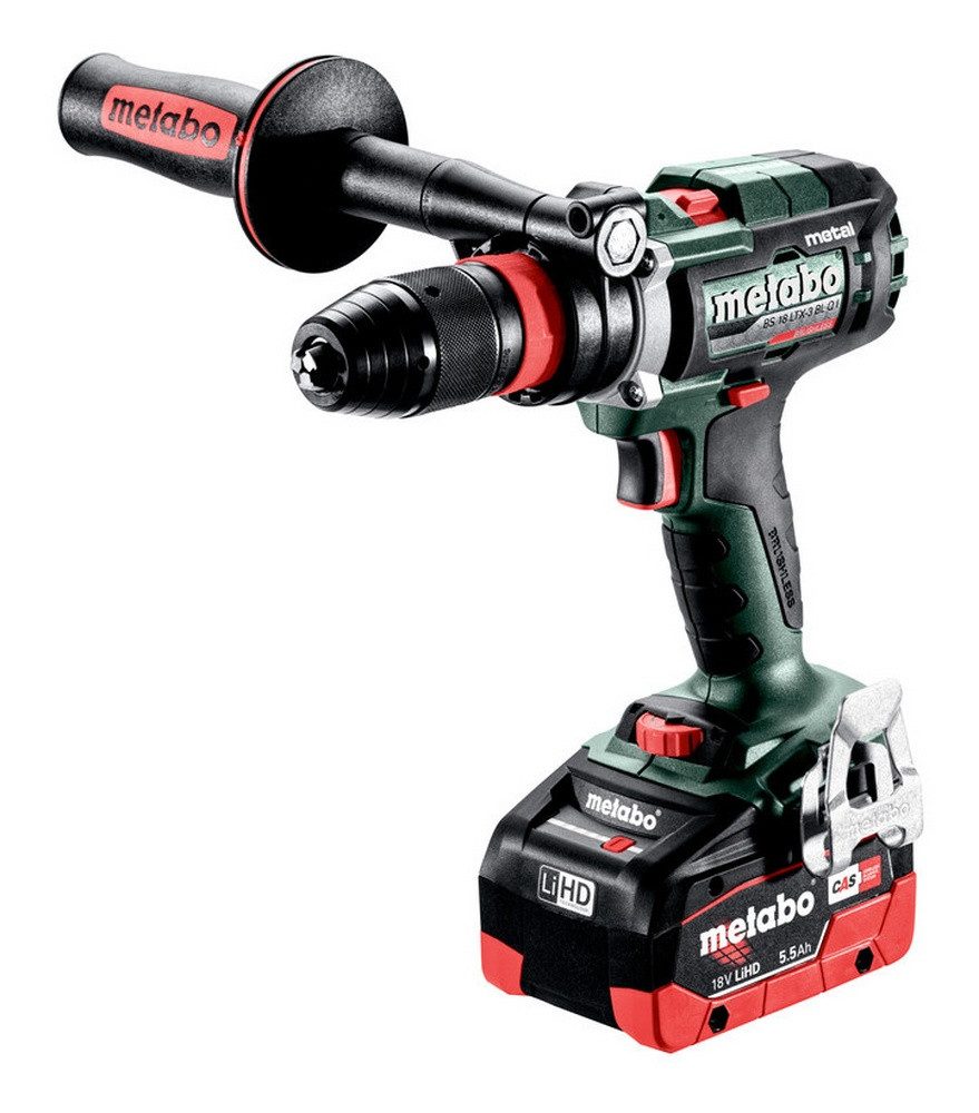 metabo Akku-Bohrschrauber BS 18 LTX-3 BL Q I, 18 V, Metal 2 x 5,5 Ah LiHD in metaBox 145 L