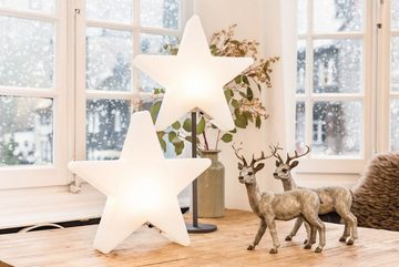 8 seasons design LED Stern Shining Window Star, LED fest integriert, Tageslichtweiß, 30 cm weiß für In- und Outdoor