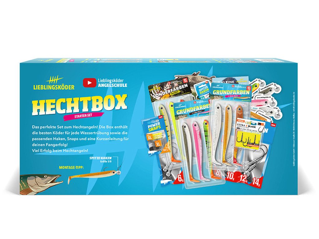 Lieblingsköder Kunstköder Lieblingsköder Zielfischboxen - Hecht - Starter-Set, (Starterset, 1-St. Einsteiger-Set), Vielseitig einsetzbar