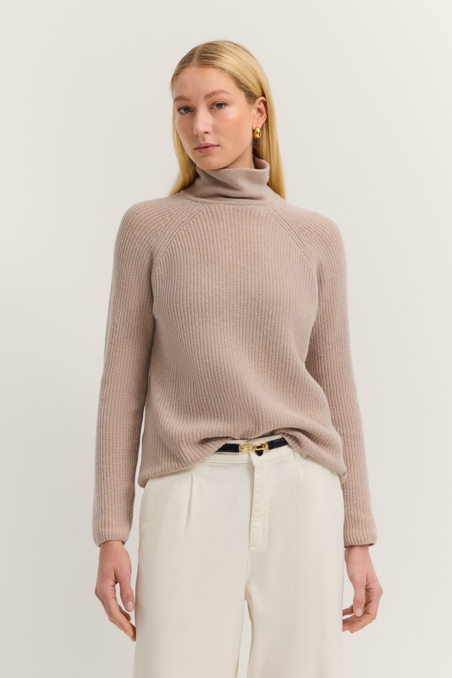 bugatti Rollkragenpullover aus Woll-Kaschmir-Mix