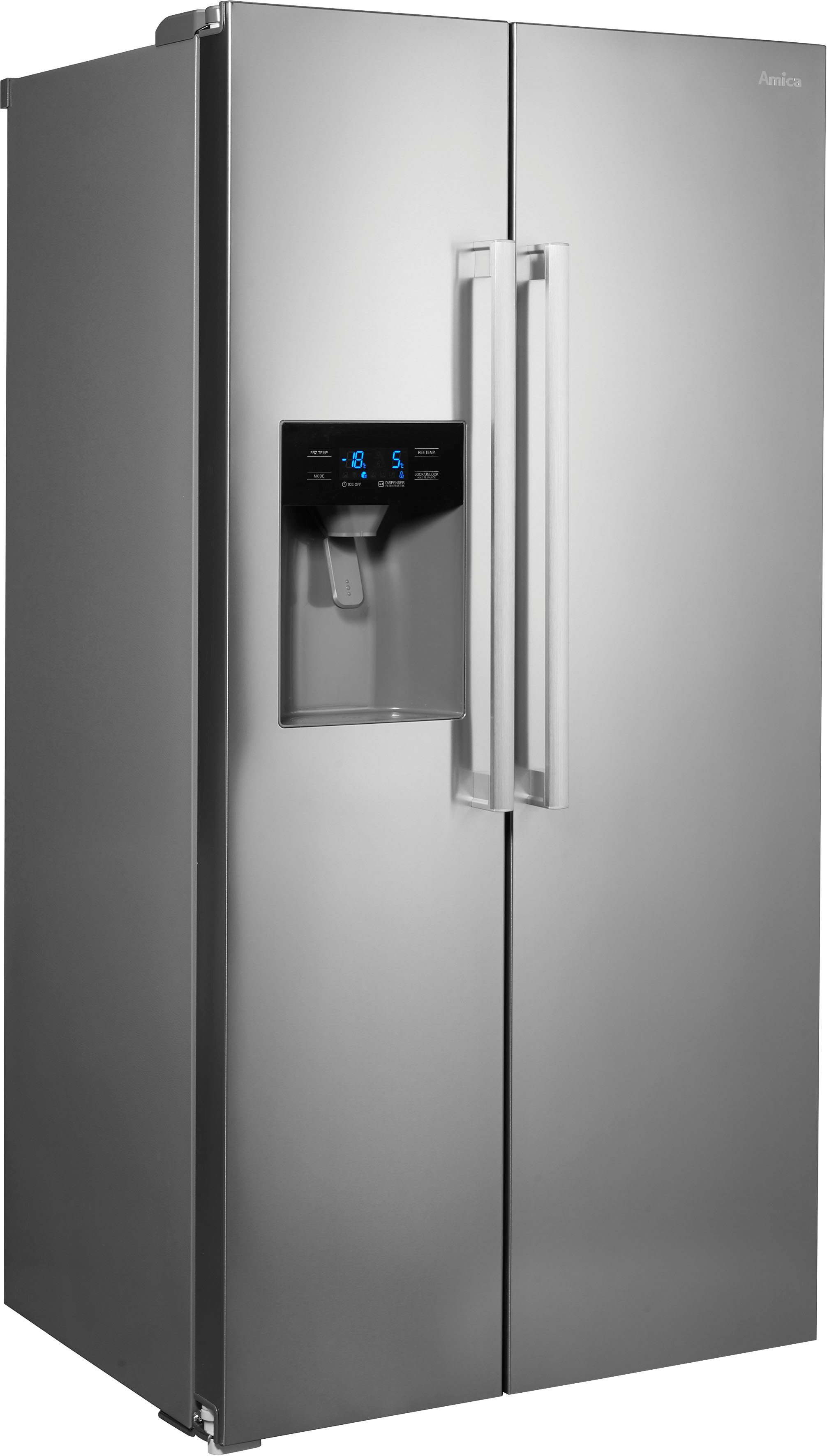 Amica Side By Side Sbsn 398 010 E Amica Side-by-Side SBS 398 150 E, 176,5 cm hoch, 89,7 cm breit