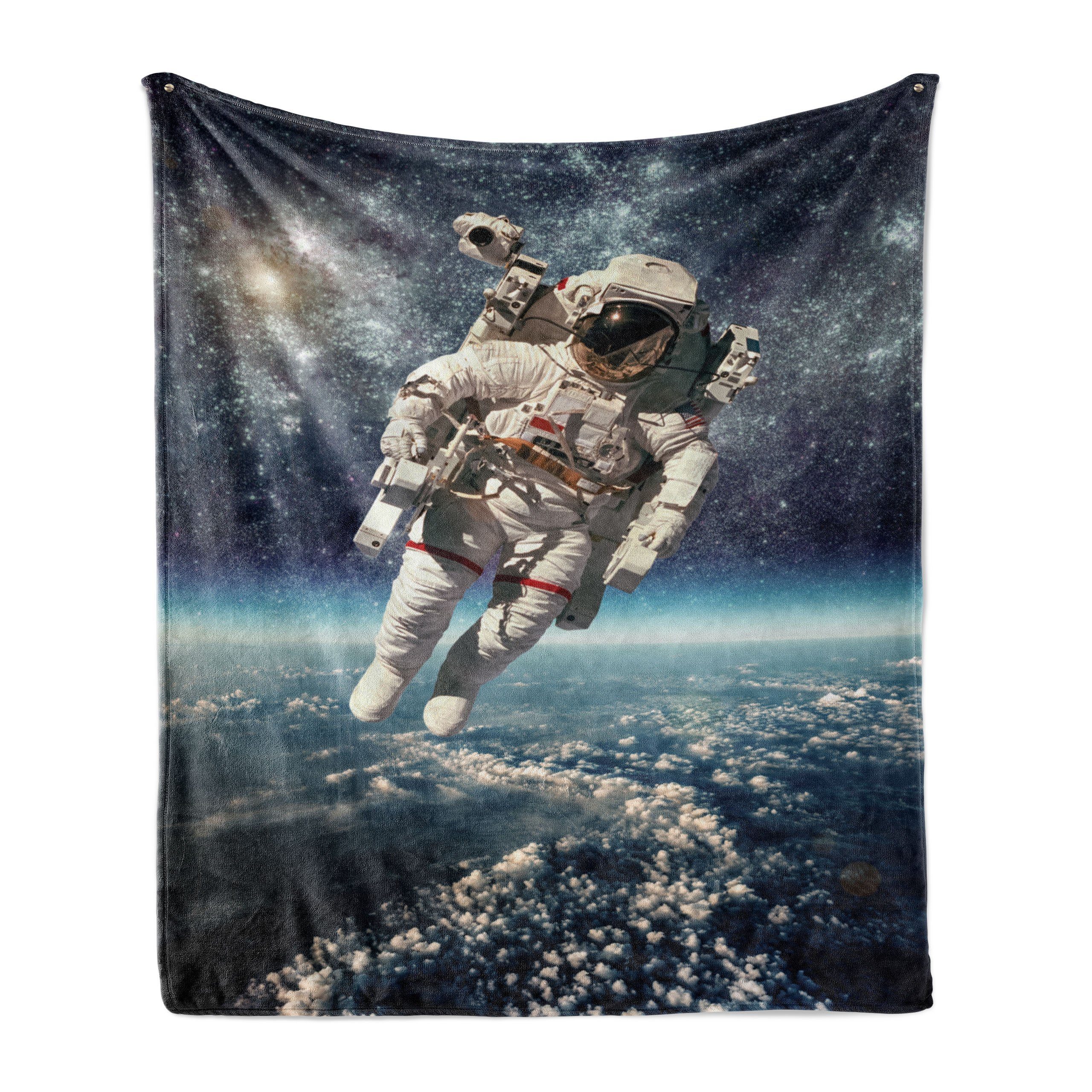 Astronaut Innen- Floats Weltraum Abakuhaus, Plüsch Außenbereich, für und Wohndecke Gemütlicher den Galaxis