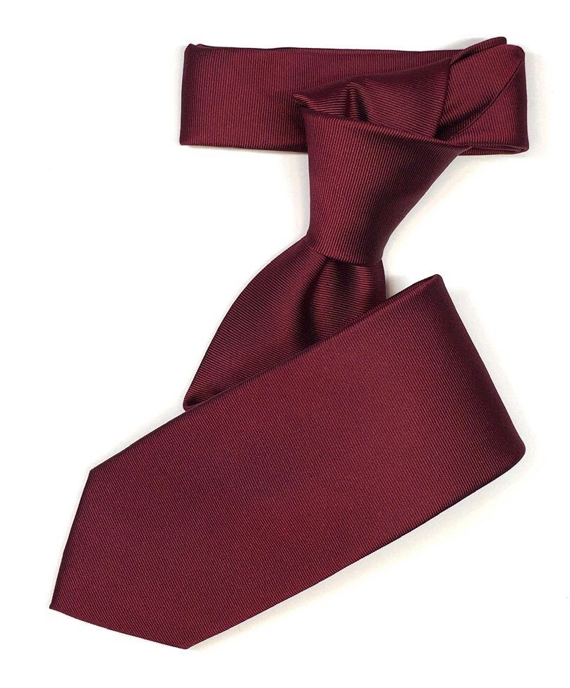 Seidenfalter Krawatte Seidenfalter 6cm Uni Krawatte Wine