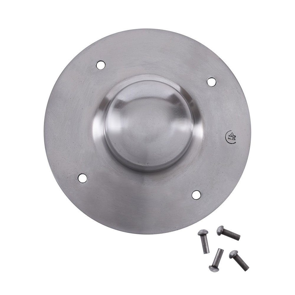 Ritter-Kostüm Normannischer Schildbuckel, mit Nieten, 2 mm Stahl