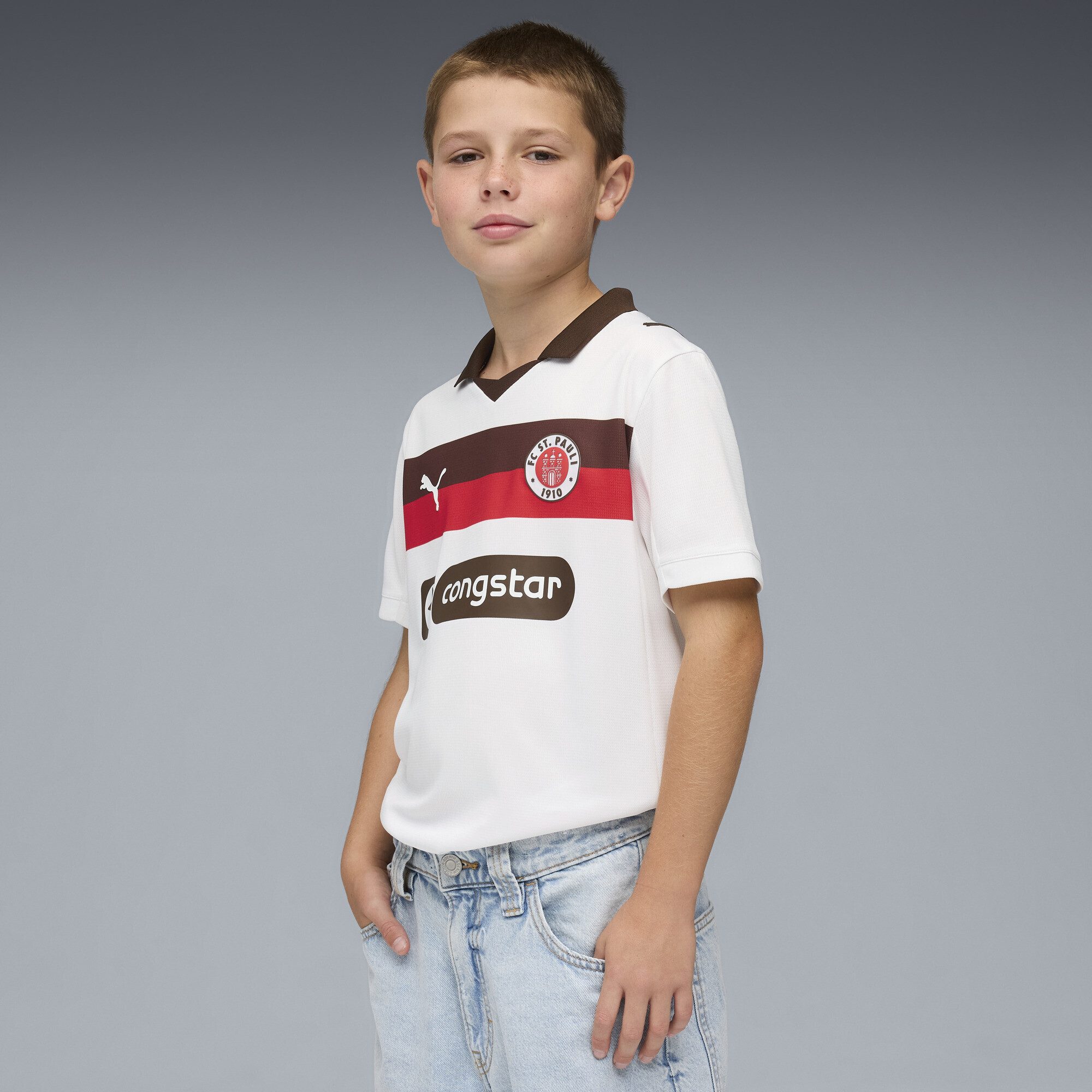 PUMA Poloshirt FC St. Pauli 25/26 Auswärtstrikot Jugendliche