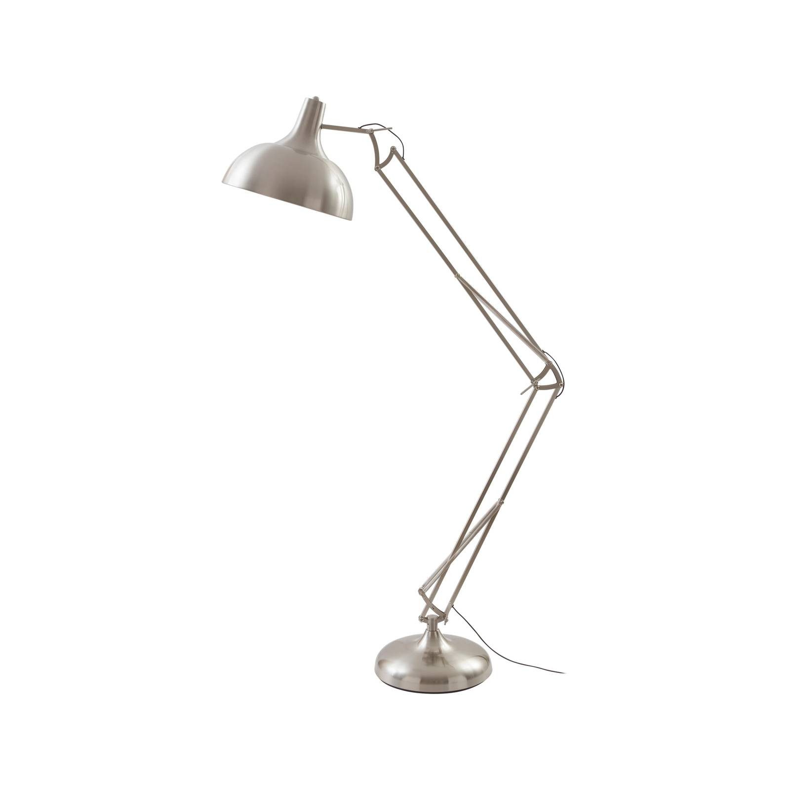 Lindby Stehlampe Leia, Metall, Chrom IP20, 1 x 15 W LED günstig online kaufen