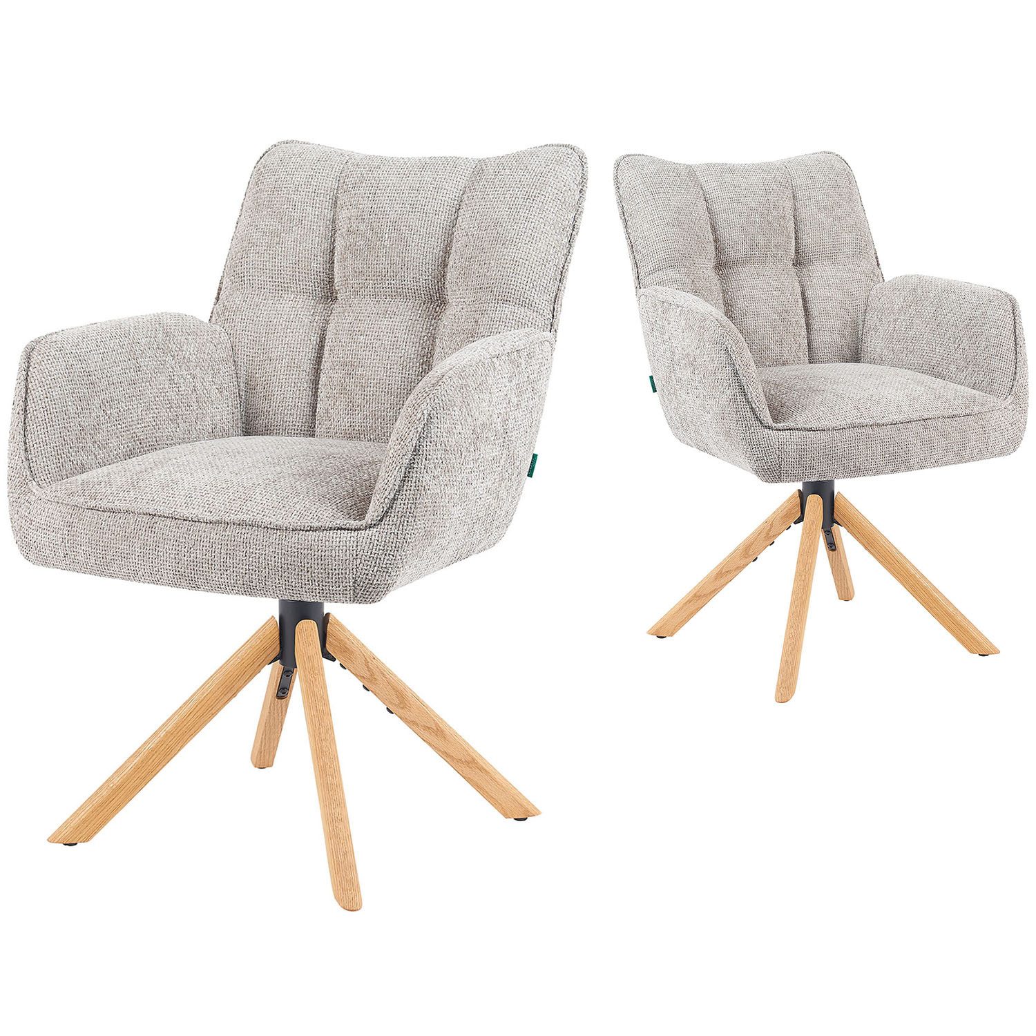 DUBI Möbel Polsterstuhl Mika-Ida 2er-Set, Federkern, günstig online kaufen