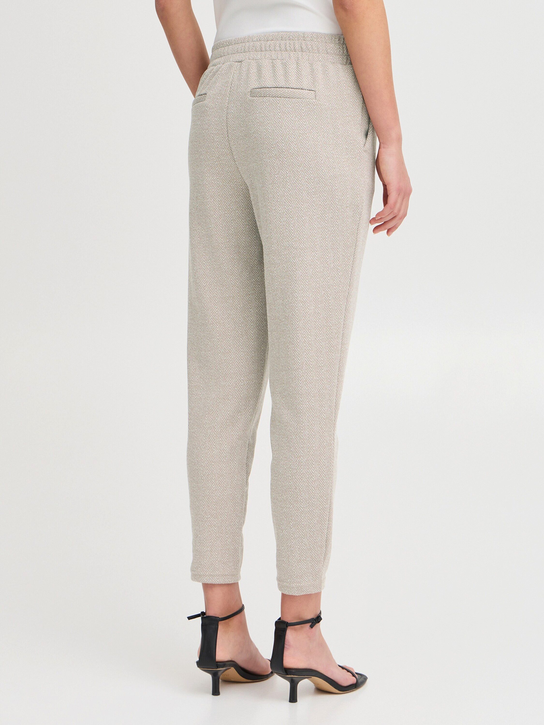 ICHI Bundfaltenhose Kate (1-tlg) Falten