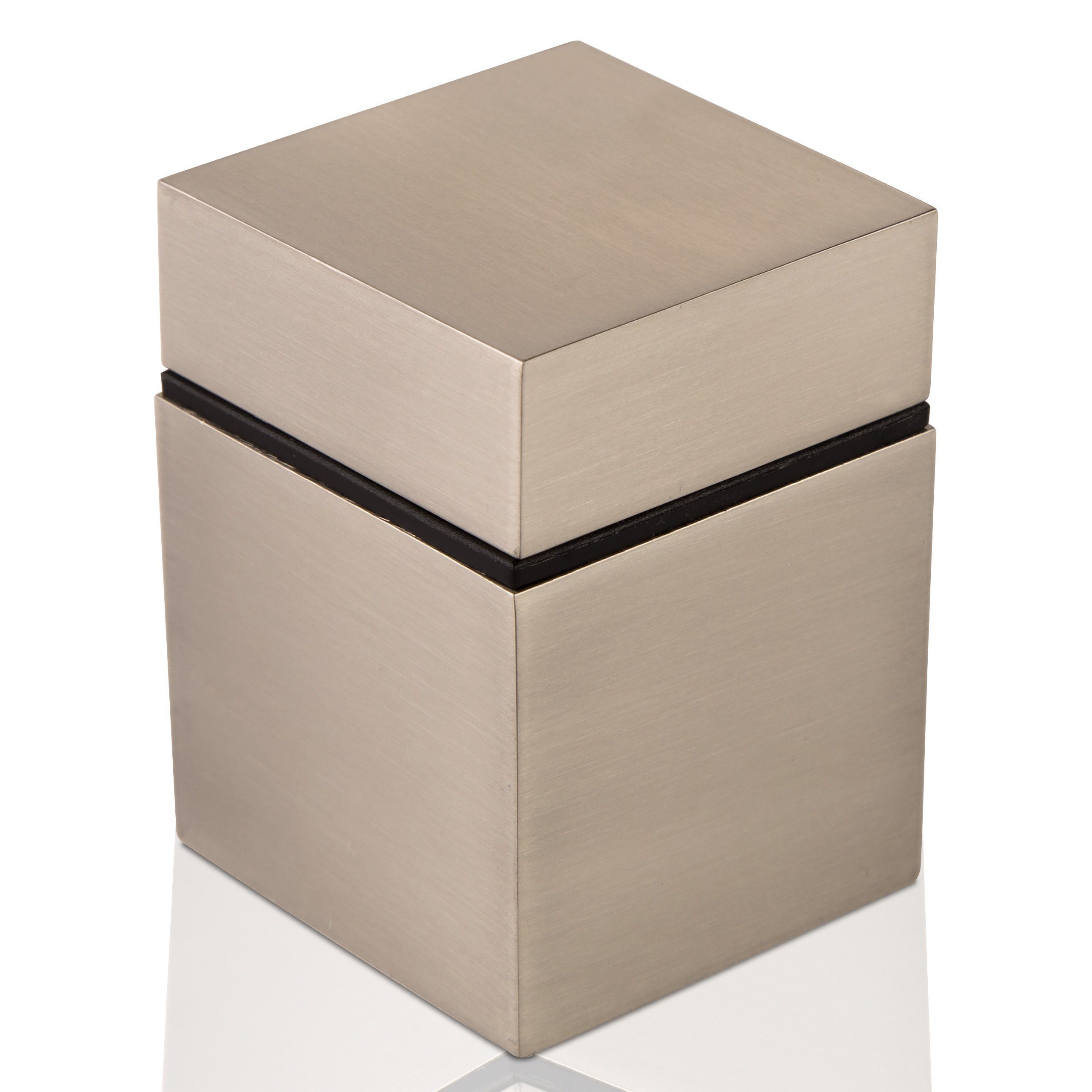 SO-TECH® Wandregalhalter Glasbodenträger CUBE 40 x 40 mm, 1-tlg., Edelstahloptik