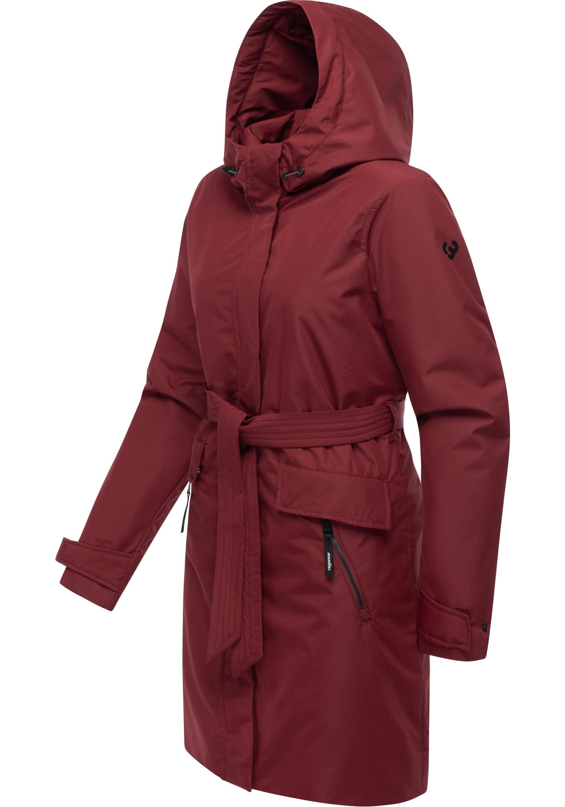 Ragwear Langmantel Horatia Warm YOUMODO Wasserdichter Wintermantel mit Bind günstig online kaufen