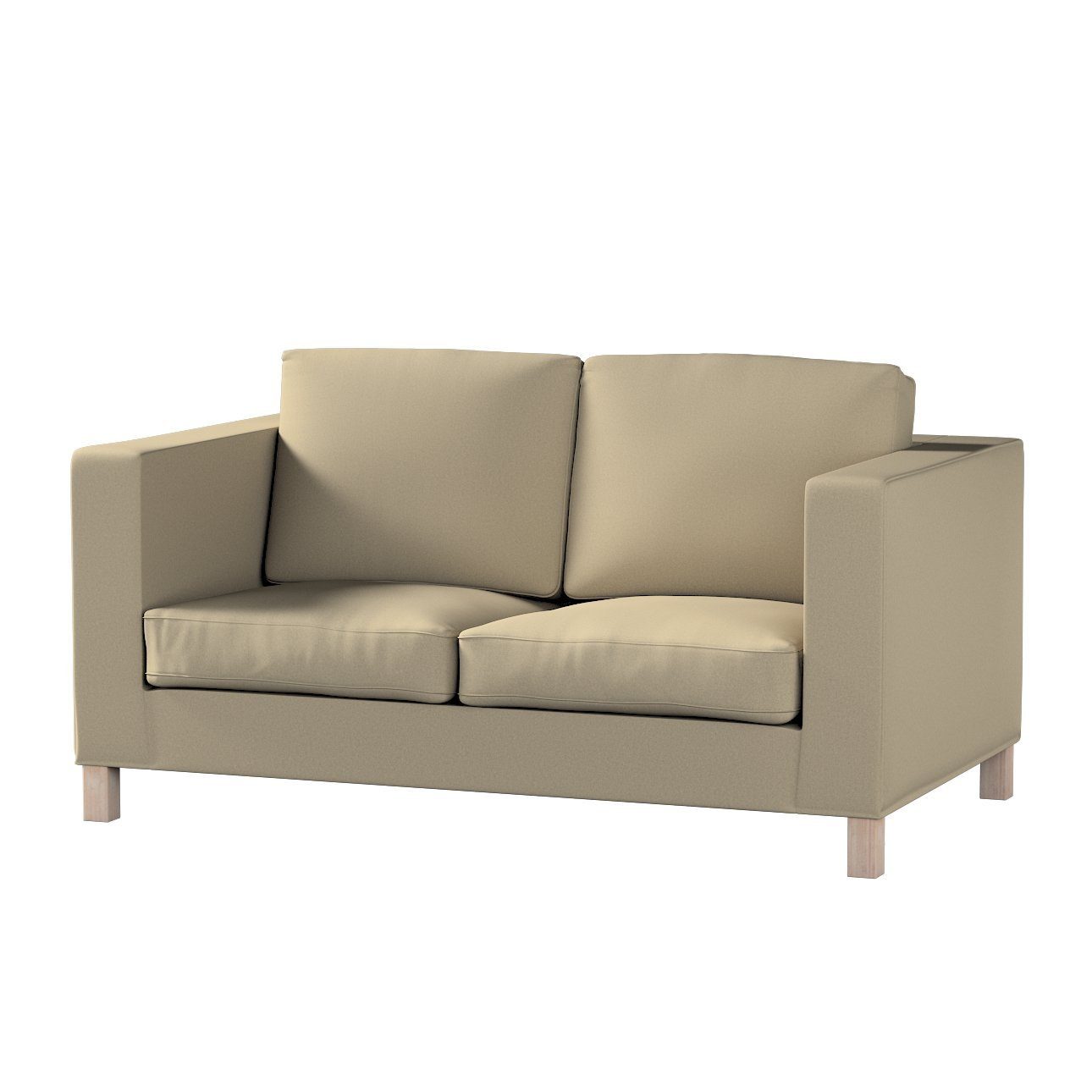 Voller Produkte! Sofahusse Karlanda 2-Sitzer Sofa kurz, nicht ausklappbar Living, beige Dekoria