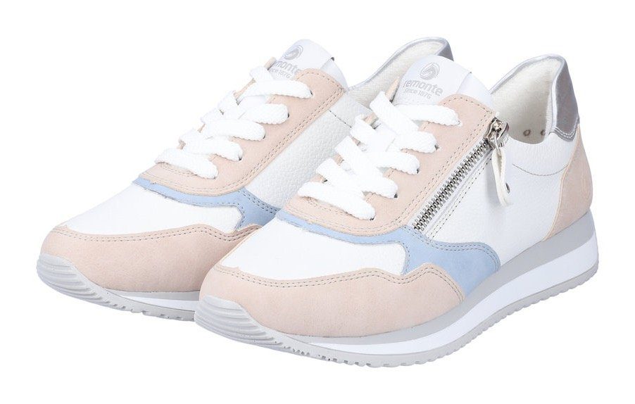 Remonte weiß-rosé-kombiniert Details mit farblichen Sneaker
