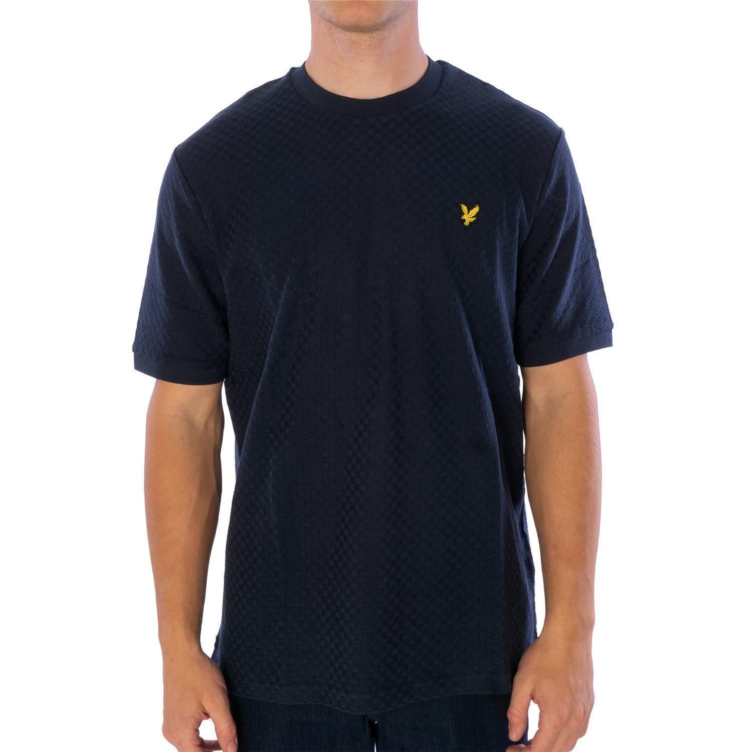 Lyle & Scott T-Shirt T-Shirt Lyle&Scott Football Jacquard Jacquard-Strukturmuster