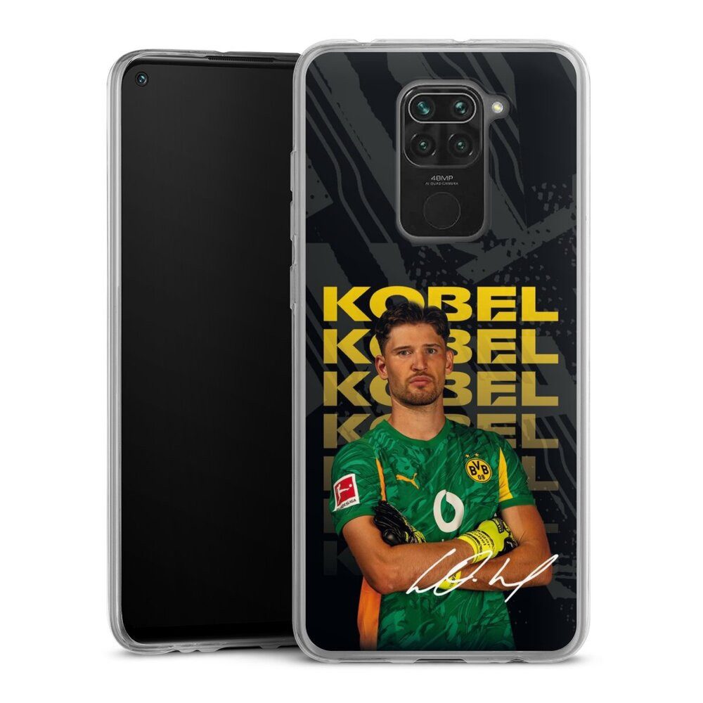 DeinDesign Handyhülle Borussia Dortmund Gregor Kobel BVB Gregor Kobel 25/26, Xiaomi Redmi Note 9 Slim Case Silikon Hülle Ultra Dünn Schutzhülle