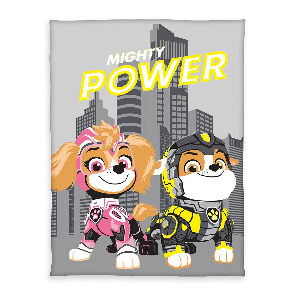 Kinderdecke - Paw Patrol – Mighty Power - 130x170cm, Stoffschmiede