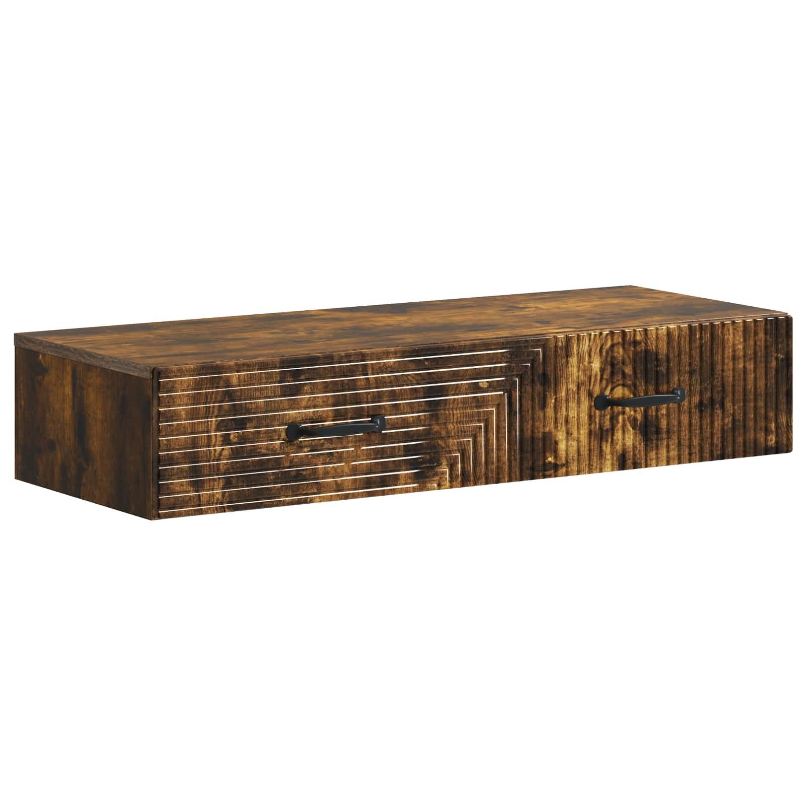 vidaXL Schranksystem Wandmontierter Beistelltisch 87,5 x 34,5 x 17 cm Holzwerkstoff (1-St)