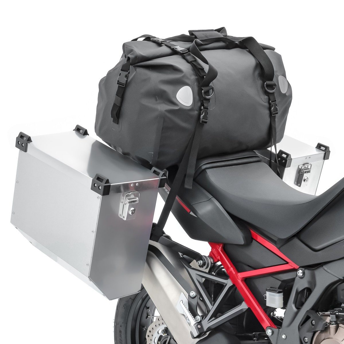 Bagtecs Kofferset Alukoffer M1 2x36l für BMW R 100 GS / PD + Hecktasche + Innentaschen