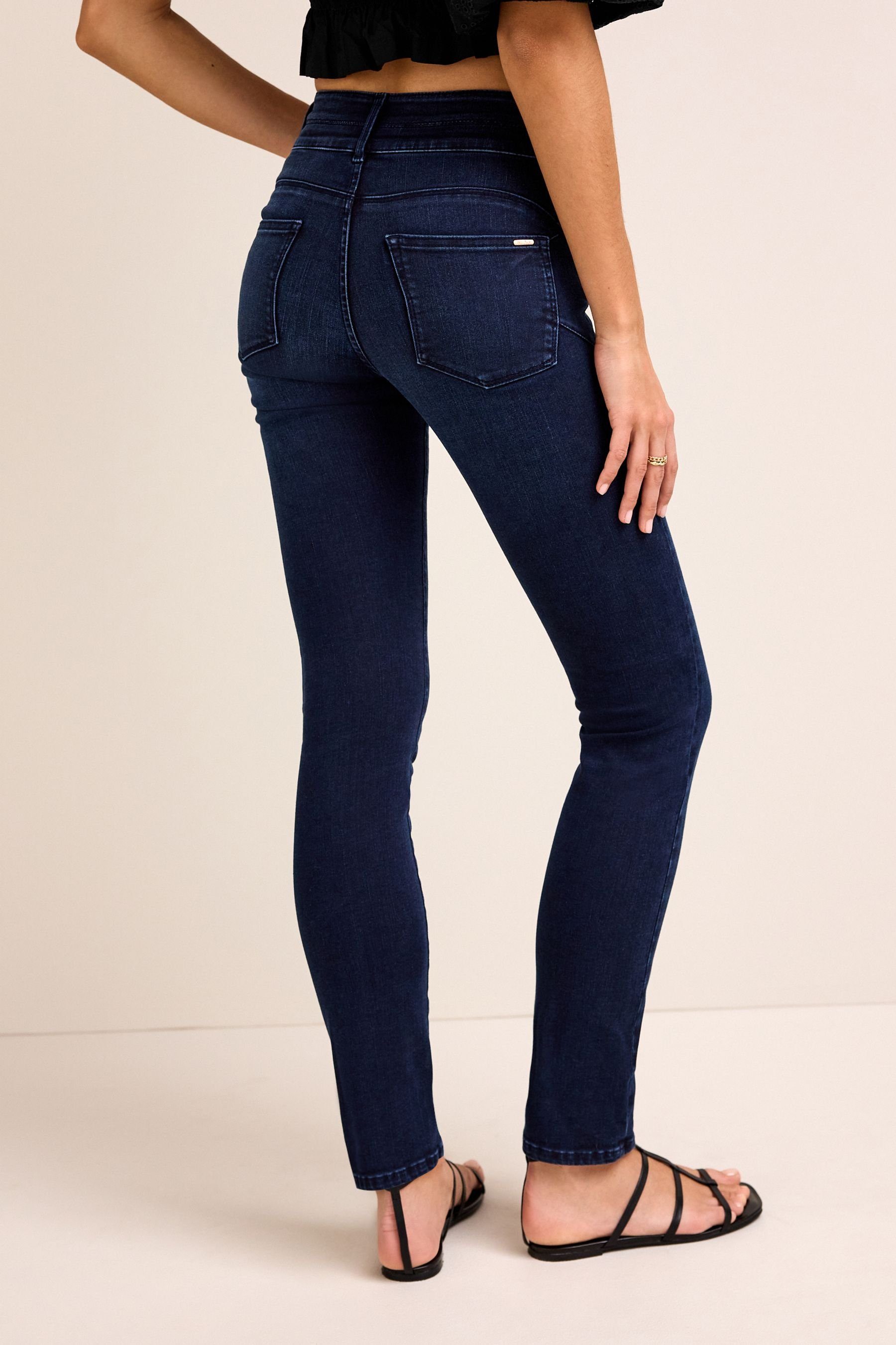 Blue Next Jeans Lift, (1-tlg) Slim & Slim Shape Denim Push-up-Jeans Inky