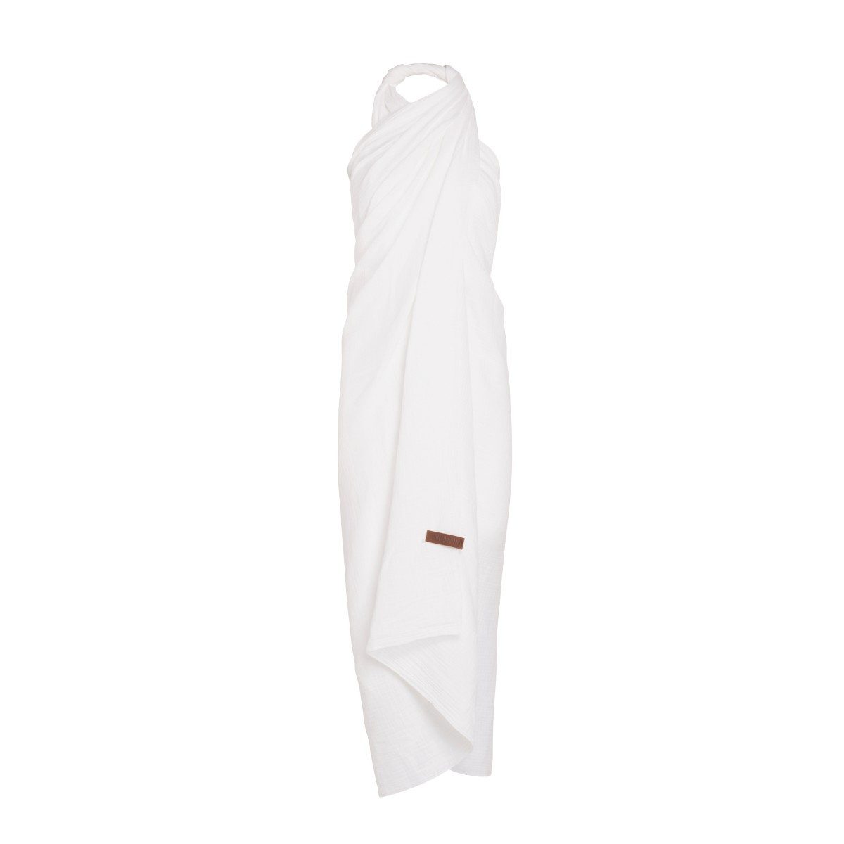 Knit Factory Pareo Liv XL Musselintuch Strandtuch Woolwhite Weiß 180x130 cm, (Spar-Set, 1-St. 1 x Liv Pareo - XL Musselintuch - Strandtuch Woolwhite), Modell Liv, für Frühjahr, Sommer