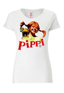 LOGOSHIRT T-Shirt Pippi Langstrumpf Herr Nilsson im Retro-Look