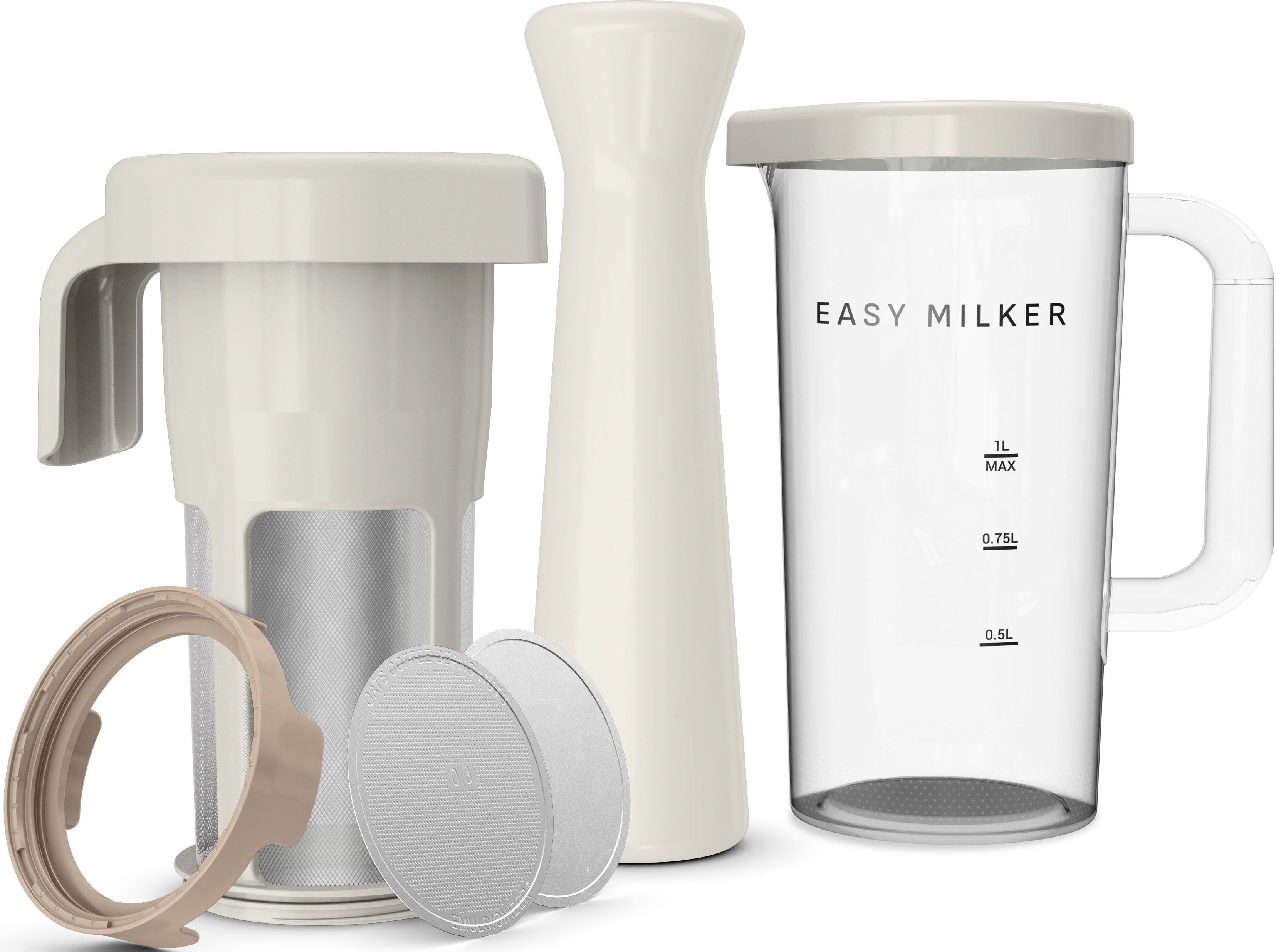 Tefal Zerkleinerer Easy Milker VZ700A, Pflanzenmilchzubereiter, kein Abfall, mit allen Stabmixern kompatibel