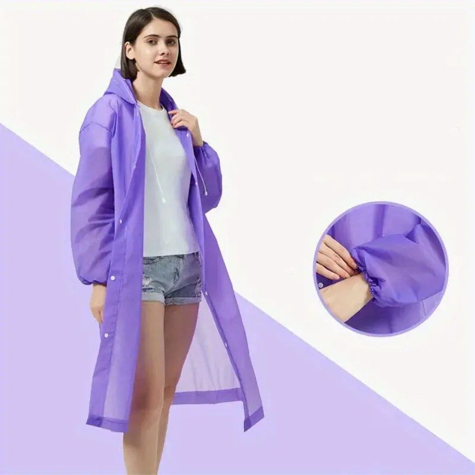Venicce Love Regenponcho wasserdichter Regenmantel mit Kapuze für Damen, Herren, Jugendliche Wasserabweisend, Wetterfest, Langlebig