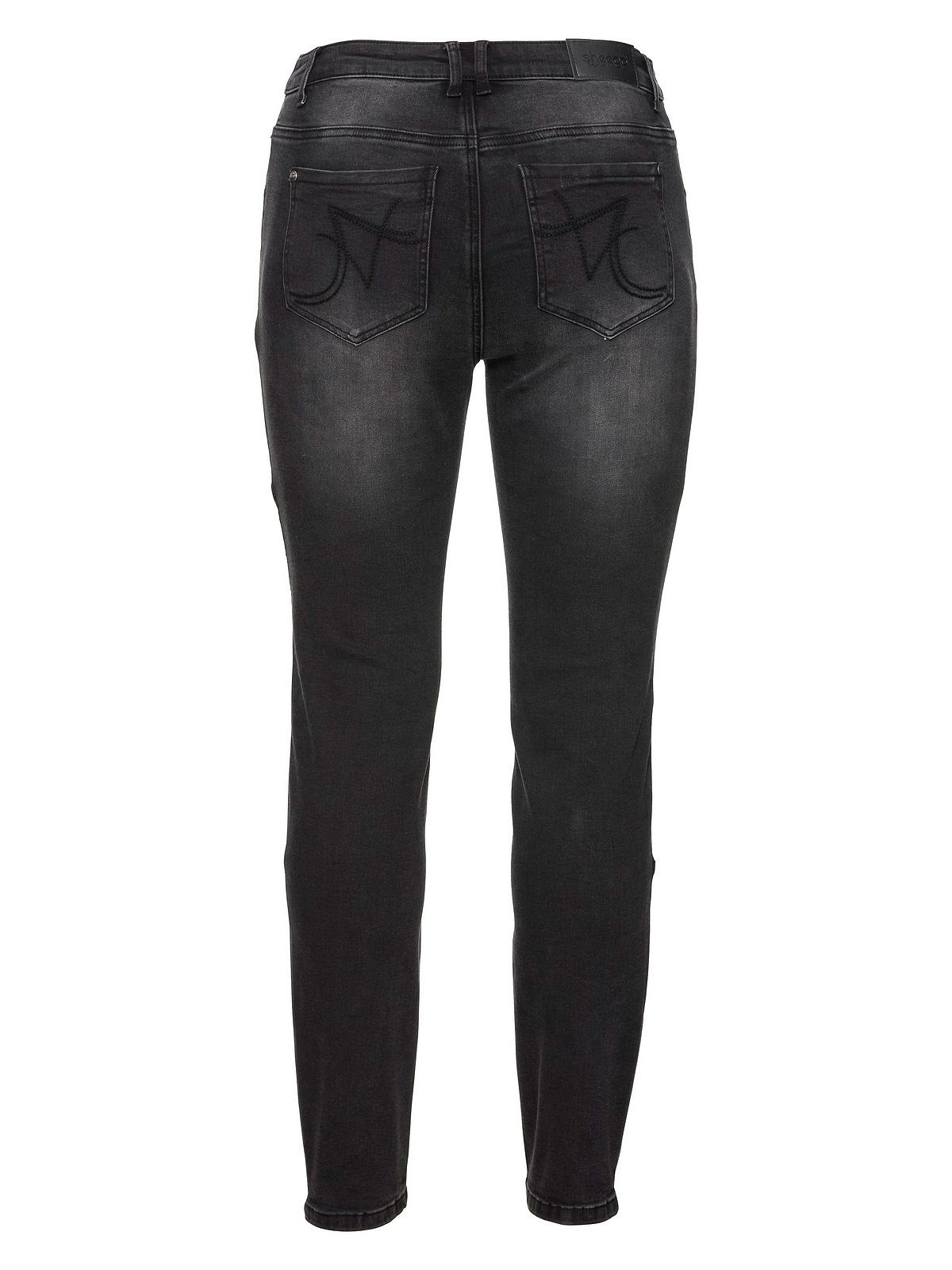 black Stretch-Jeans Sheego Große Power-Stretch-Qualität Größen Denim