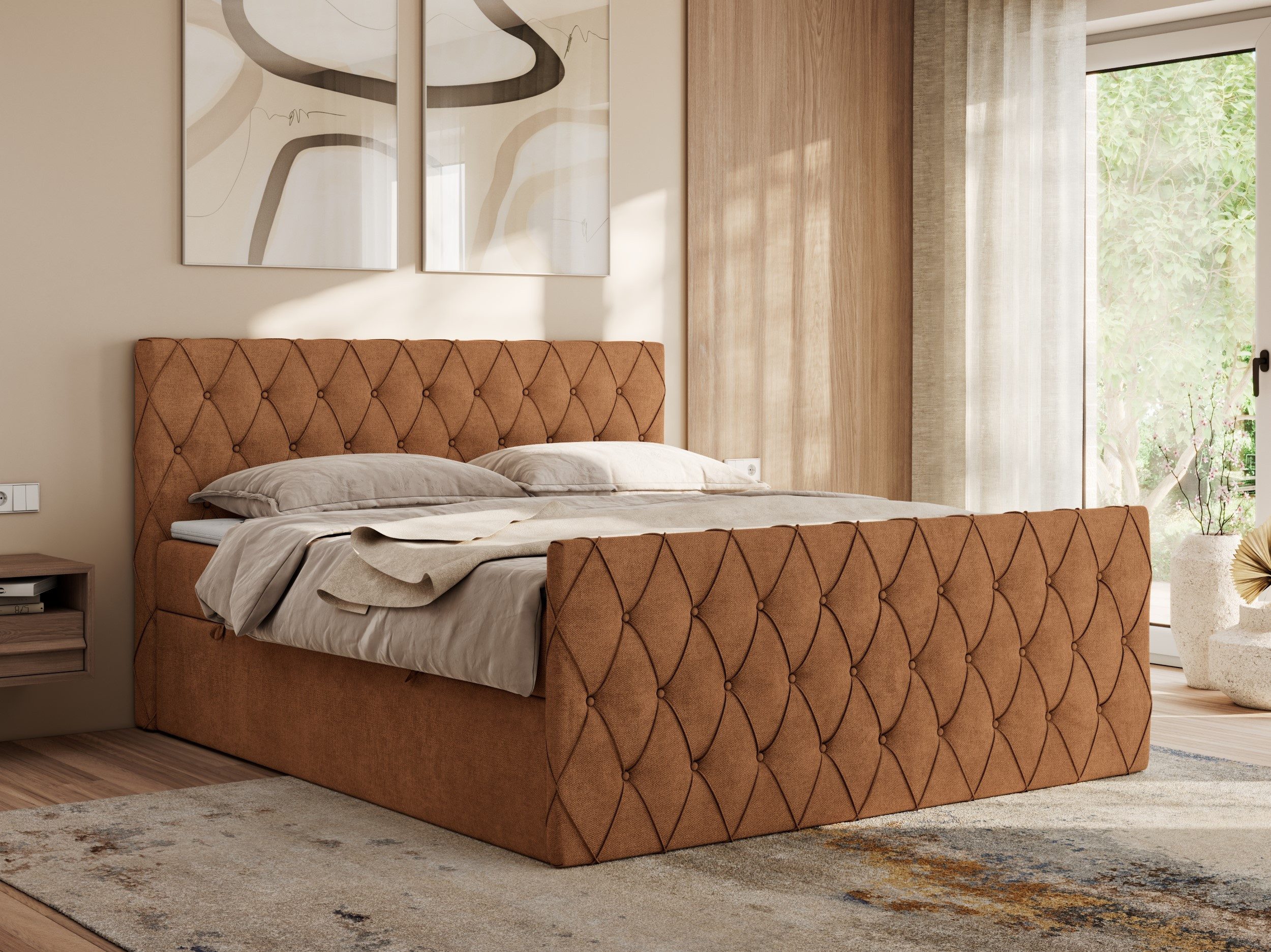 MKS MÖBEL Boxspringbett MIREN DUO (Set, günstig online kaufen