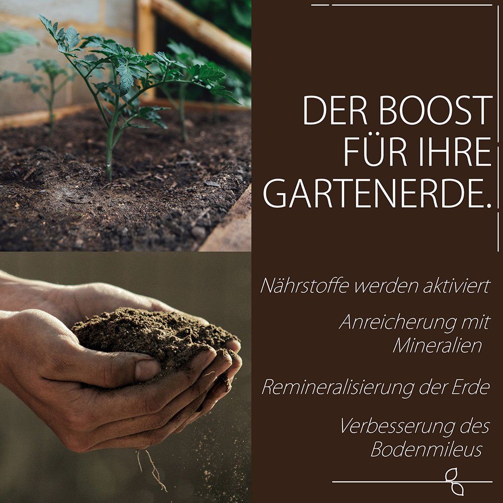 Petigi Bodenverbesserer BodenHerz Bodenaktivator Bodenverbesserer Garten Rasen Mineralien 25kg