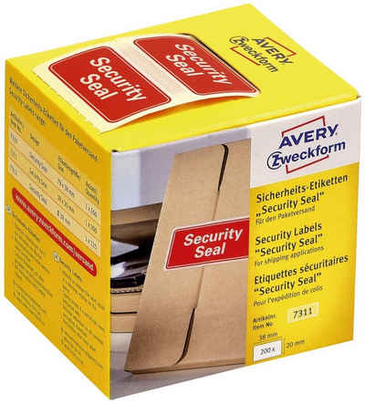 Avery Zweckform Kugelschreiber AVERY Zweckform Sicherheitssiegel "Security Seal"