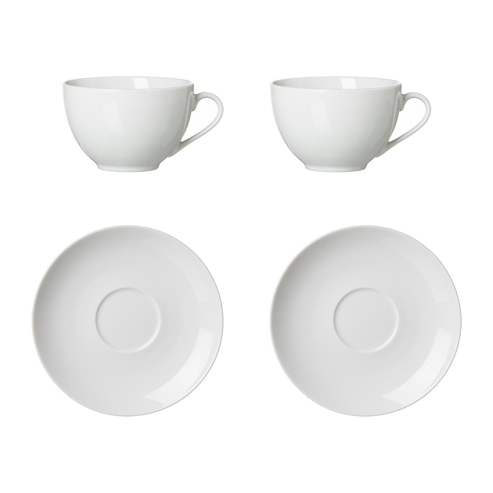 Ritzenhoff & Breker Kombiservice Bianco Cappucinoset 4er Set (4-tlg), Porzellan