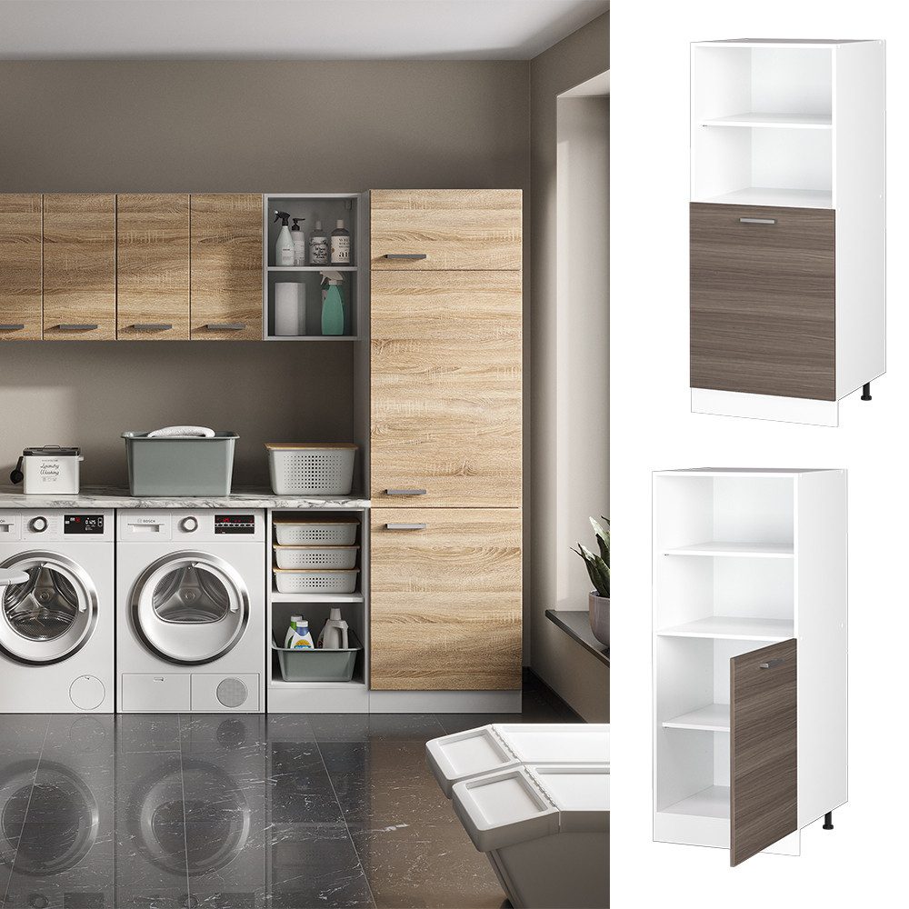 Vicco Schranksystem R-Line, Grau/Weiß, 60 cm günstig online kaufen