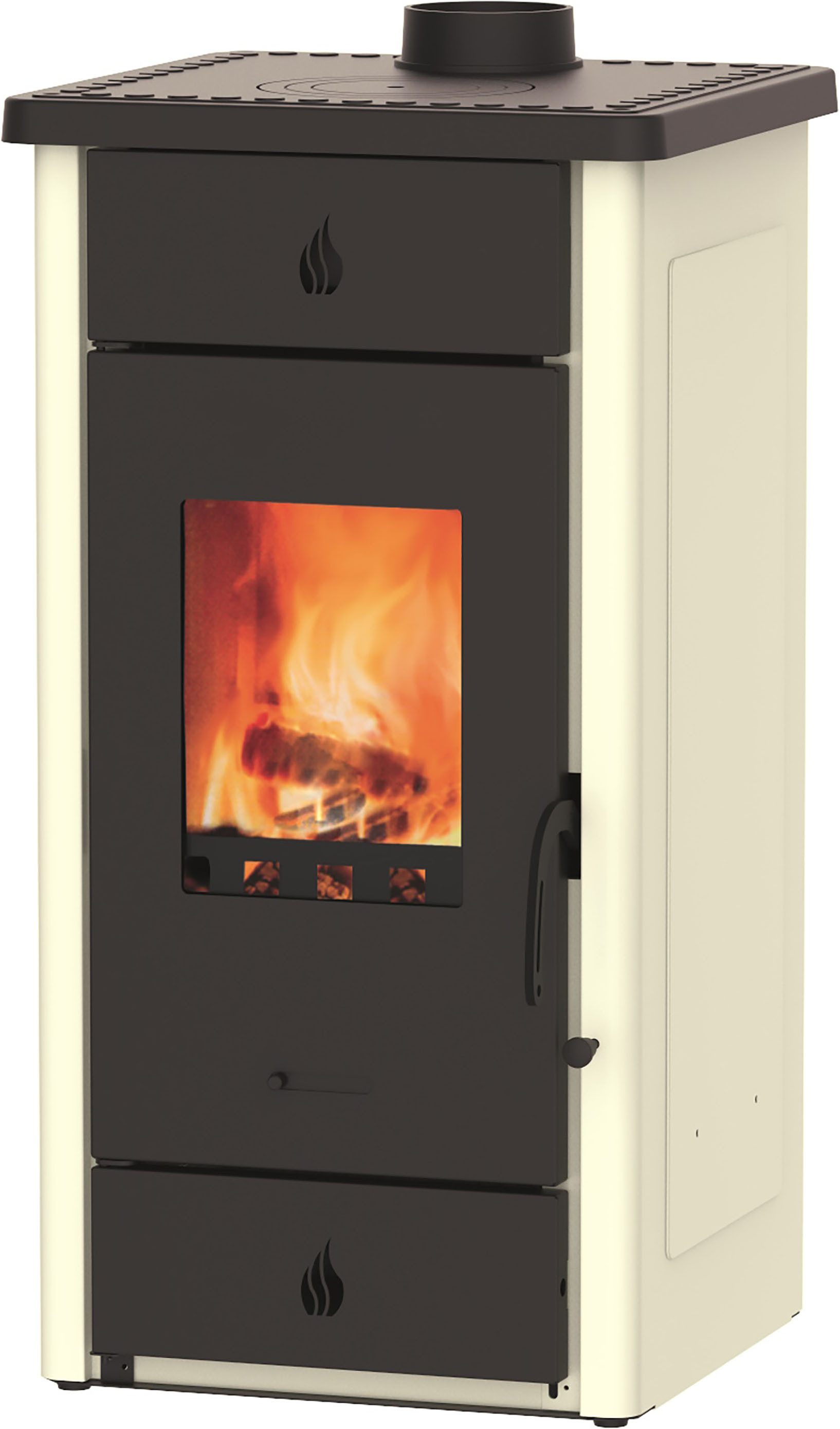 WESTMINSTER Kaminofen Kaminofen Luke weiss, 8 kW, Zeitbrand