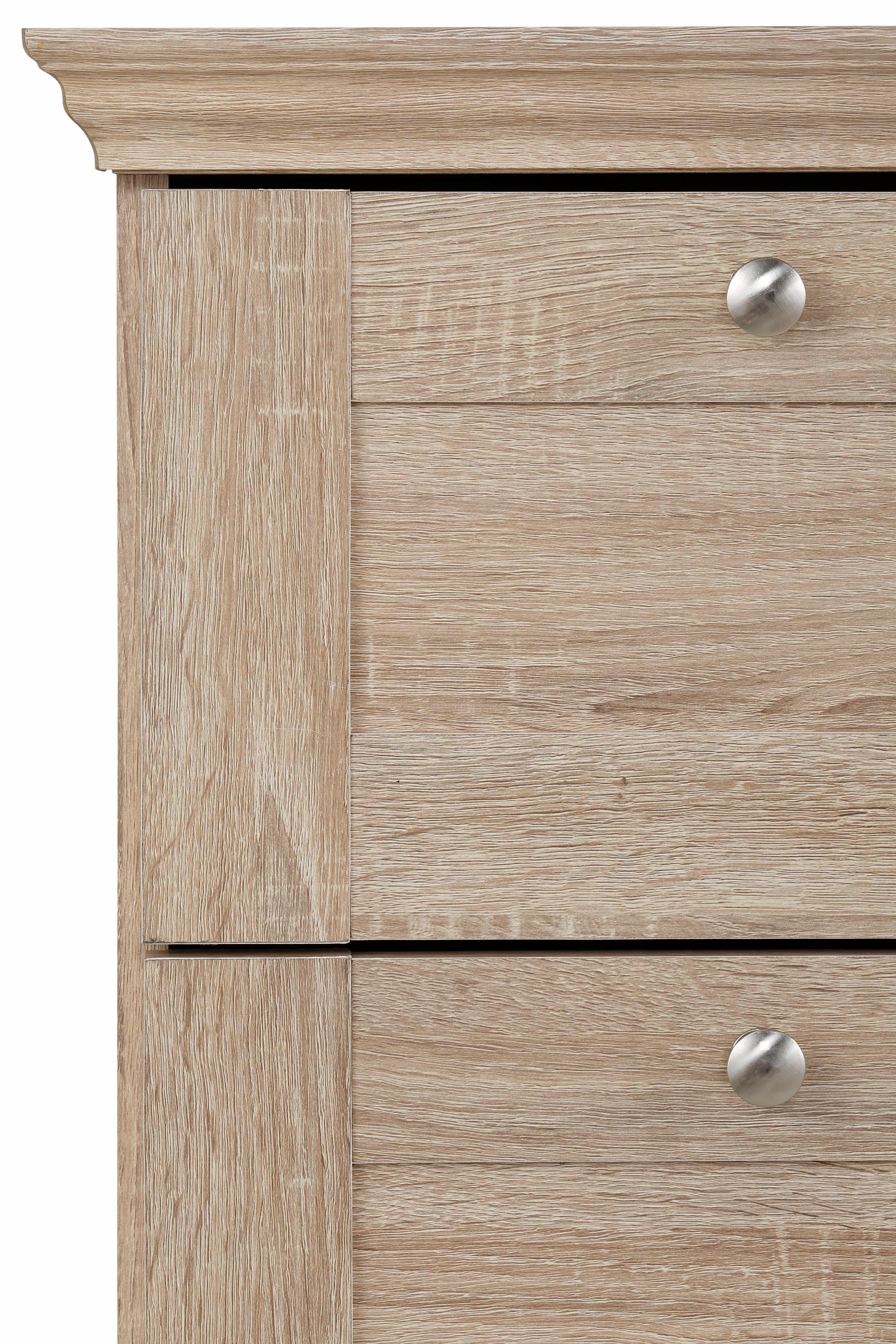 OTTO home Schubkastenkommode Binz, mit schönen Metallgriffen, 3 Schubladen, Breite 75 cm
