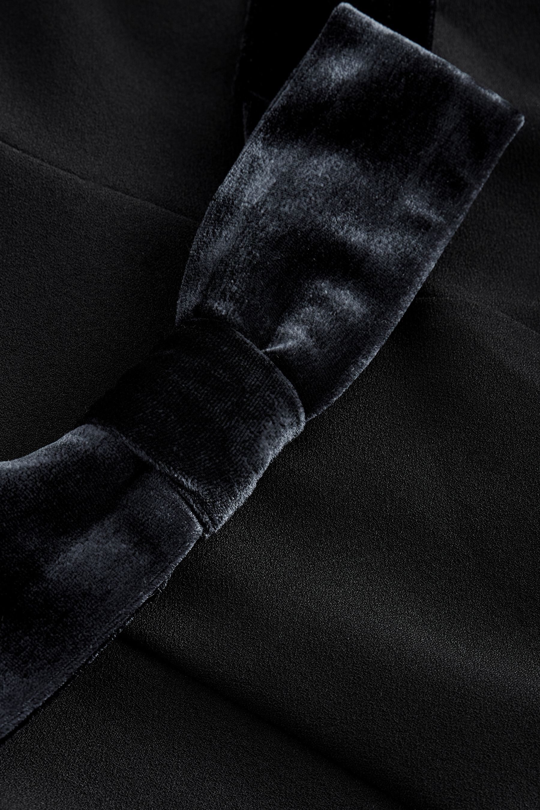 Next Bandeaukleid Trägerloses Midi-Kleid mit Schleife (1-tlg)