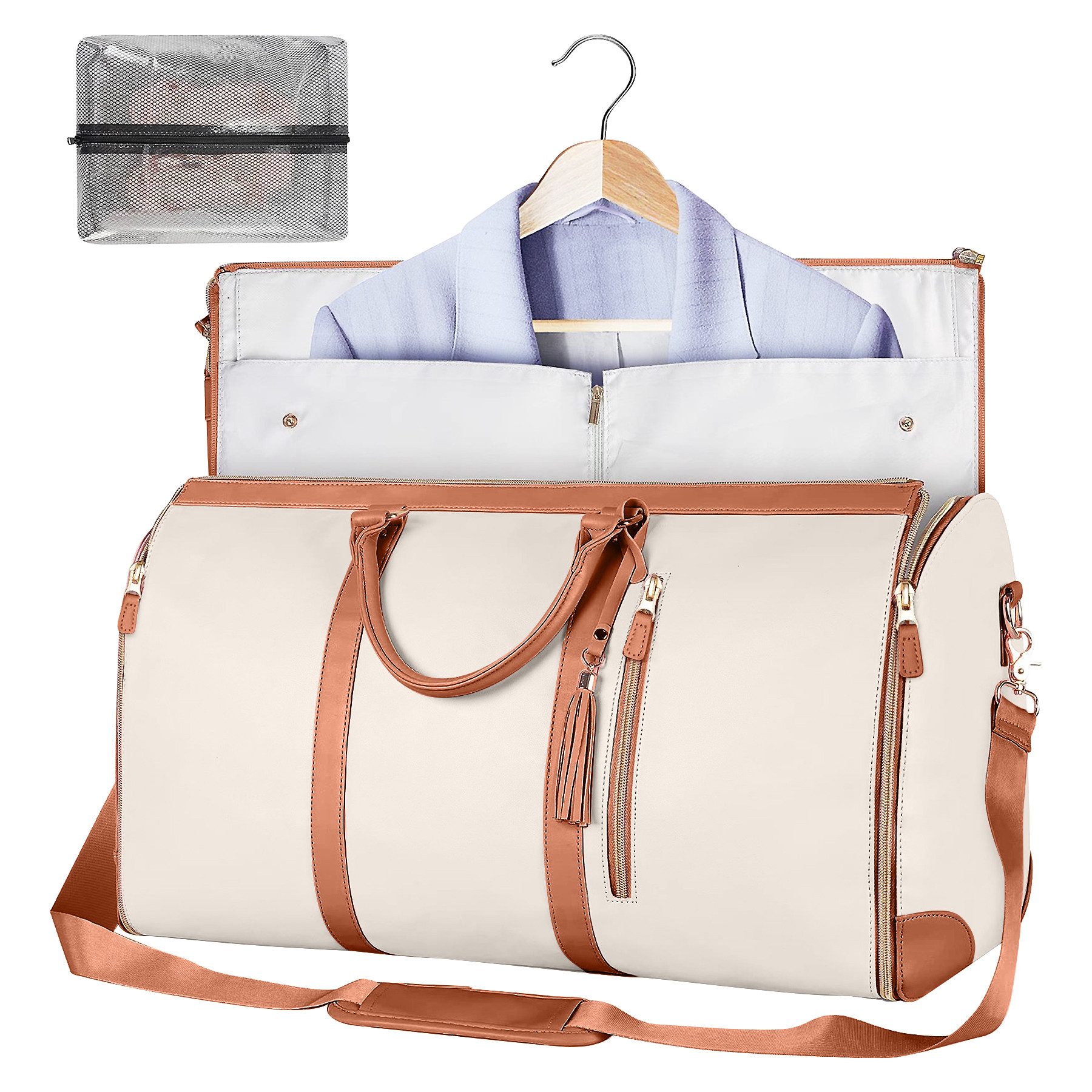 Mutig Reisetasche Reisetasche faltbar, wasserdichter Kleidersack aus Leder günstig online kaufen