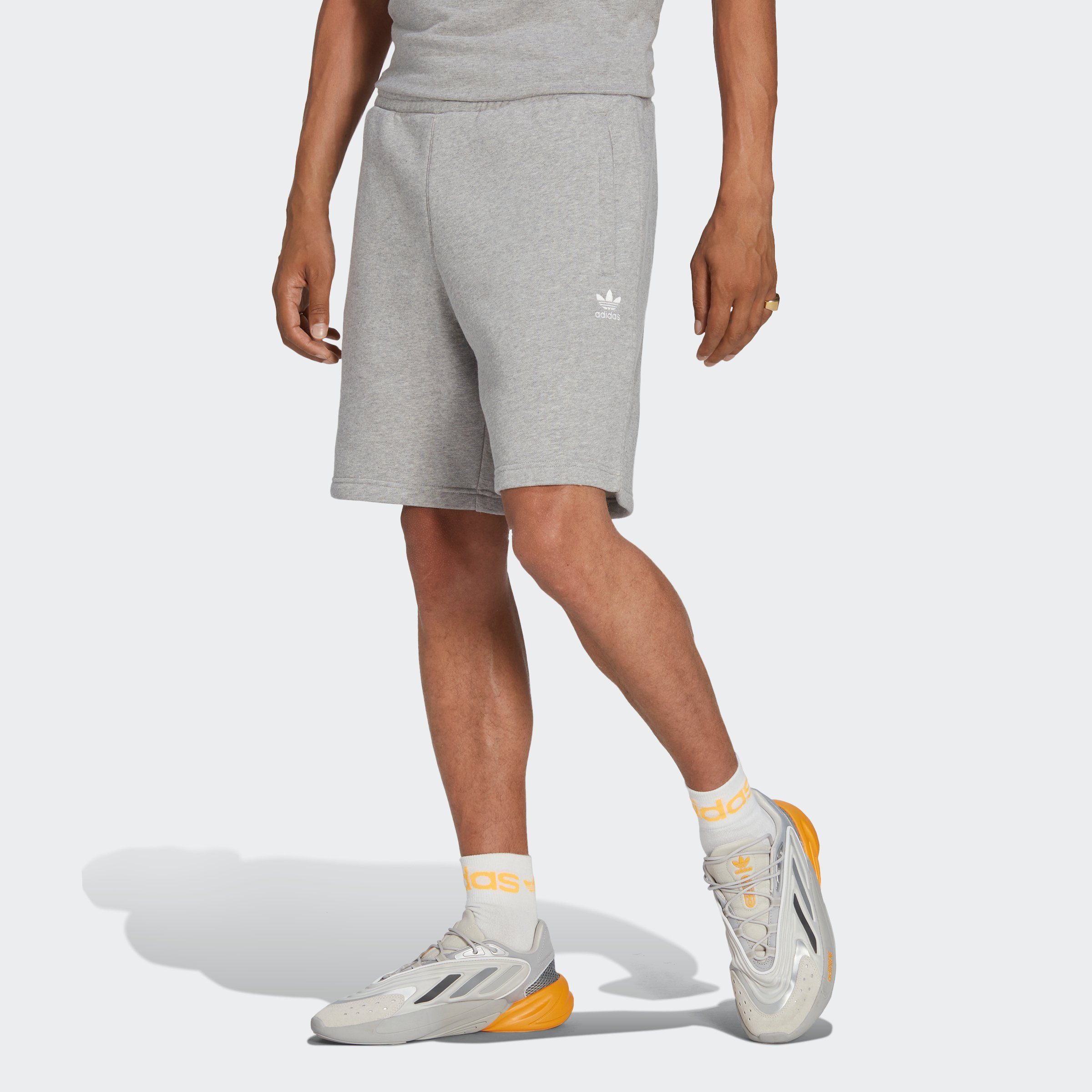 adidas Originals Shorts TREFOIL ESSENTIALS (1-tlg) Medium Grey Heather | Sportshorts