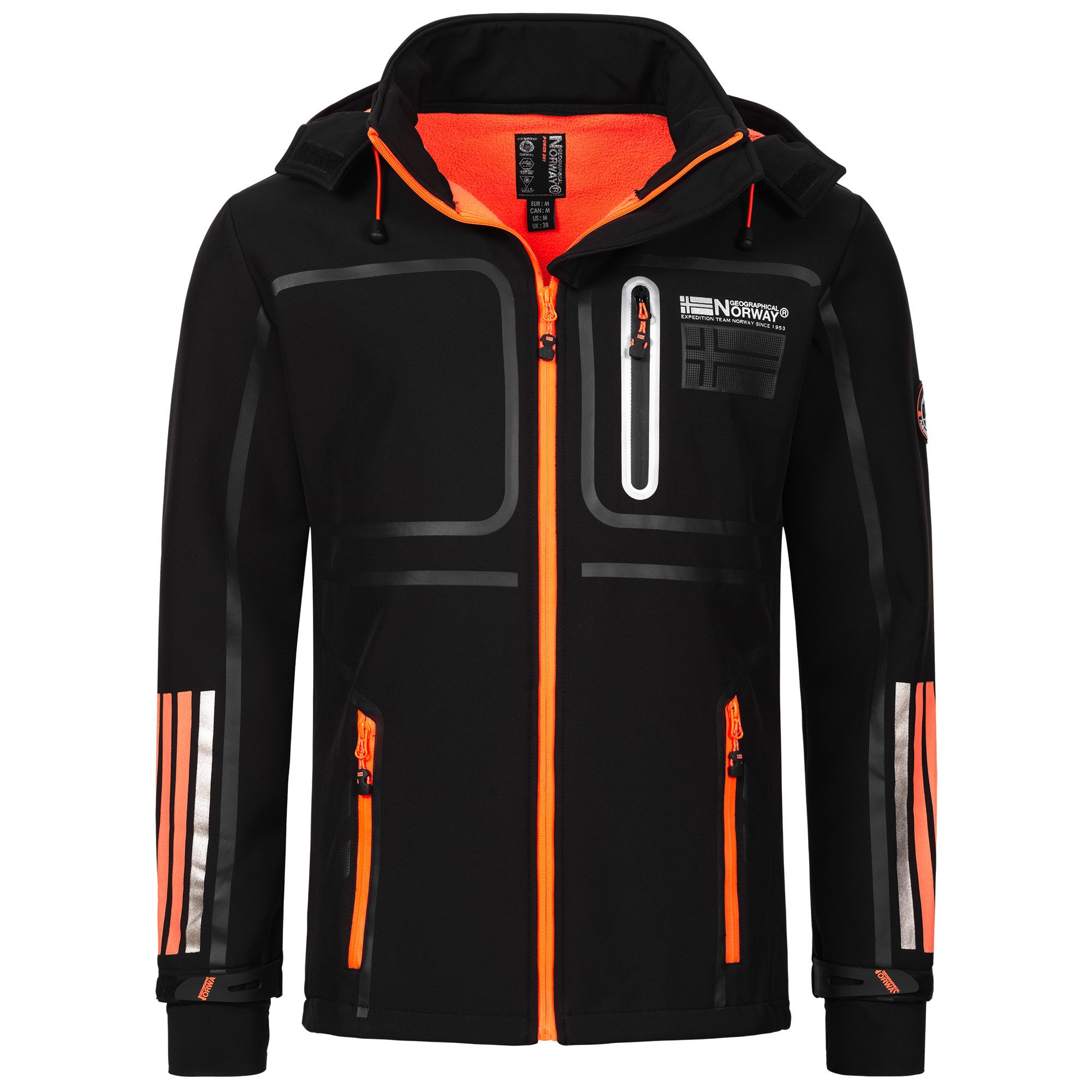 Geographical Norway Softshelljacke Herren Jacke Herbst Winter Regen Übergangs Windbreaker ROM