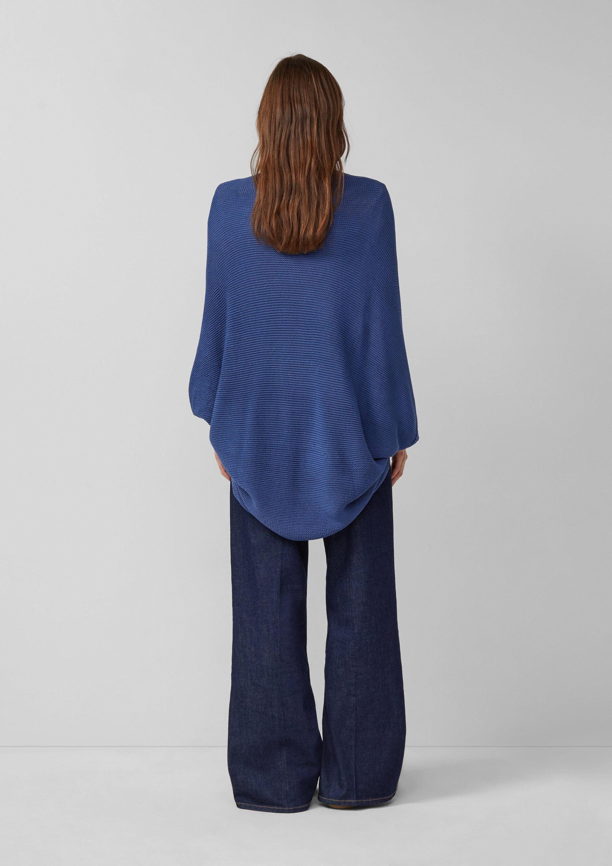 s.Oliver Poncho Indoor-Poncho Gestrickter Poncho im O-Shape