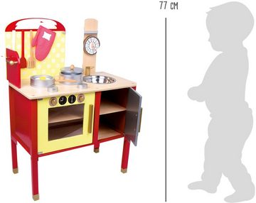 LeNoSa Spielküche Kinderküche aus Holz mit Ofen und Zubehör • Alter 3+ Holz