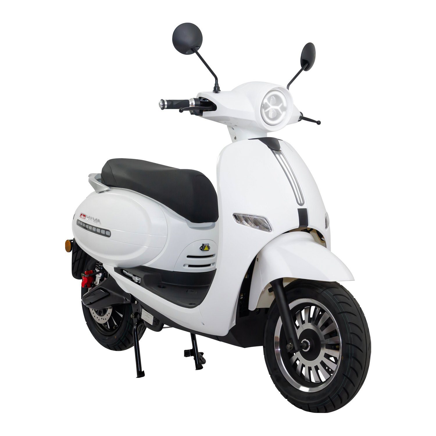 AsVIVA E-Motorroller EM2_WHITE, 3000,00 W, 45 km/h, EM2 3000W 45km/h  Doppelakkusystem Keyless-Go Alarmanlage Wegfahrsperre