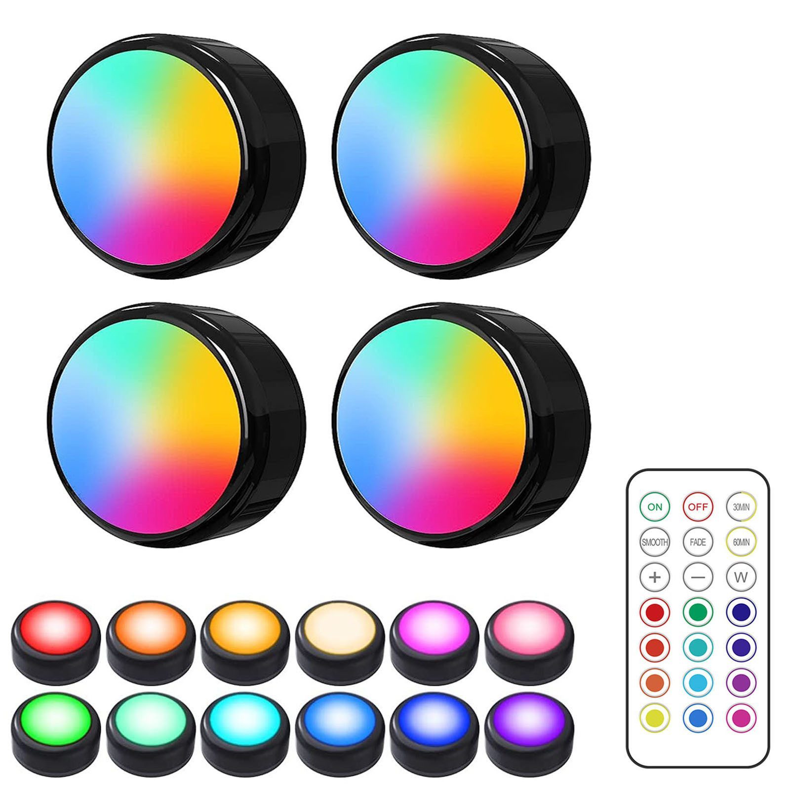 LED Unterbauleuchte LED Nachtlicht RGB Touch Spots Dimmbar