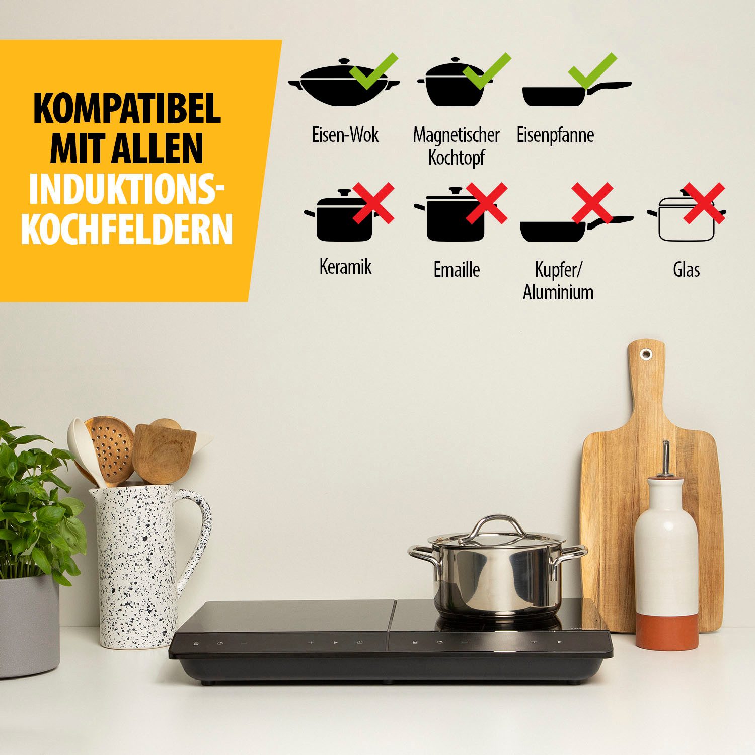 Tristar Doppel-Induktionskochplatte IK-6162 – Energieeffizient