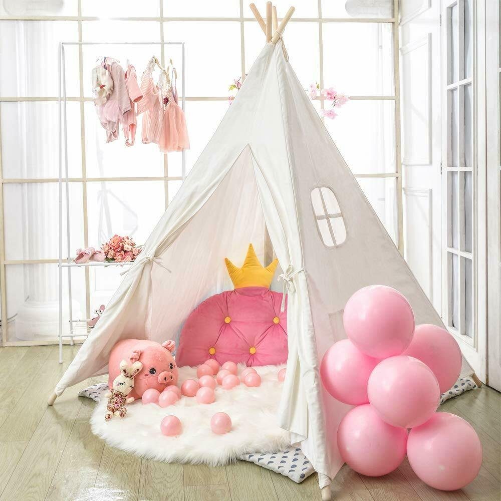 YOLEO Tipi-Zelt Spielzelt Kinderzelt für Kinderzimmer günstig online kaufen