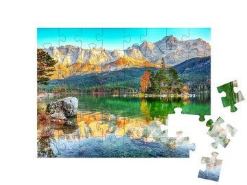 puzzleYOU Puzzle Eibsee, Garmisch-Partenkirchen, Bayern, 48 Puzzleteile, puzzleYOU-Kollektionen Garmisch, Landschaft