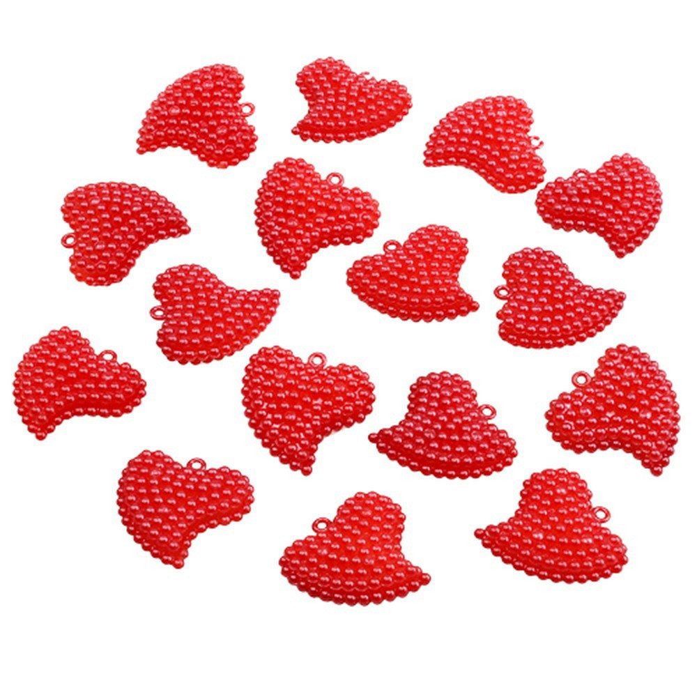 Viana Streudeko Deko-Herzen Rot 3,5cm 16 St - Hochzeit Dekoration Geschenk, 16 Stück