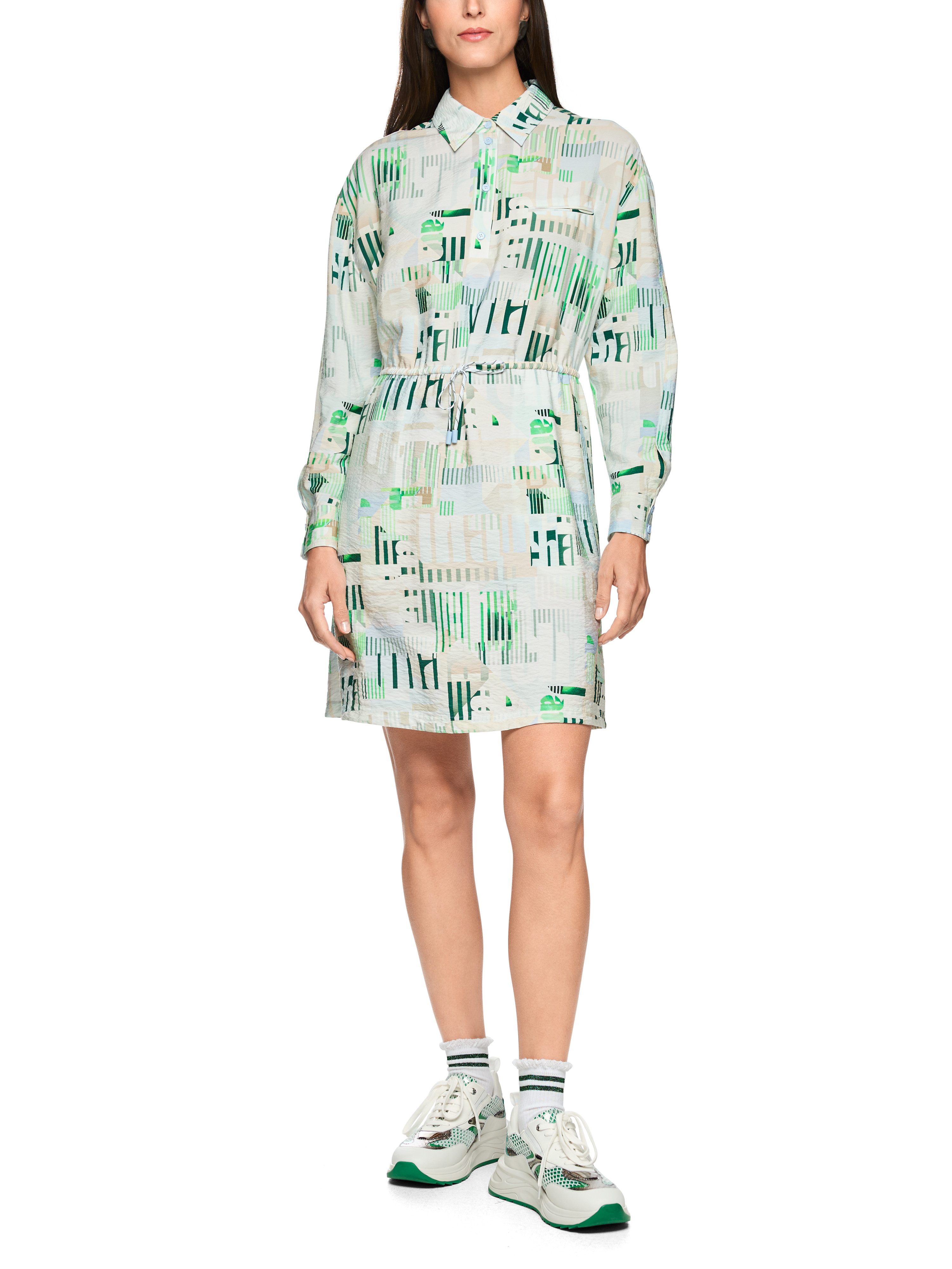 Marc Cain Hemdblusenkleid City Vibing Premium Damenmode sportiv, Minikleid, ohne Innenfutter – Bild 5 von 5