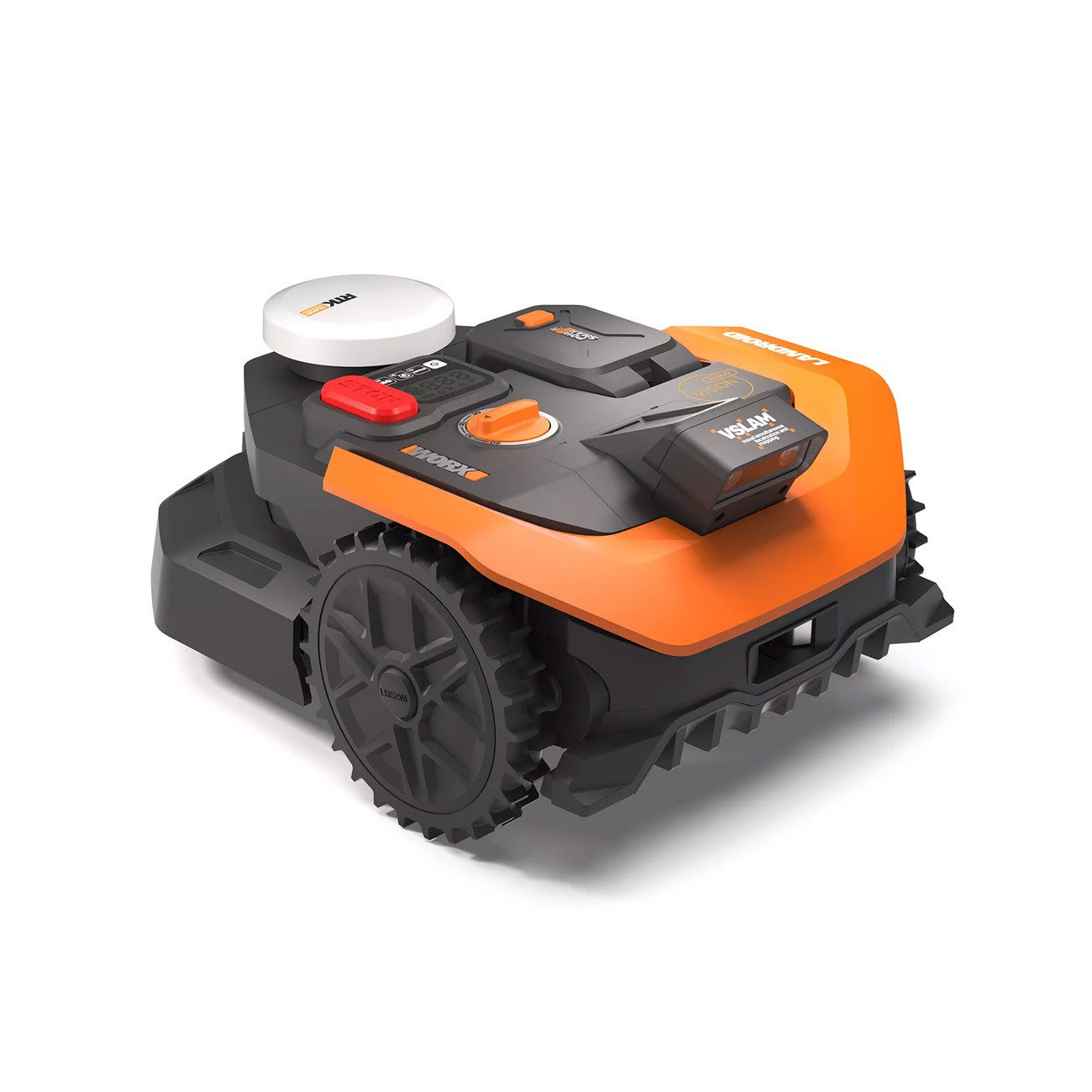Worx Rasenmähroboter Landroid Vision M650 RTK, (Set, inkl. Akku, Ladestation, sechs Ersatzklingen), Regensensor, Stoßsensoren, Hebesensor, PIN-Code