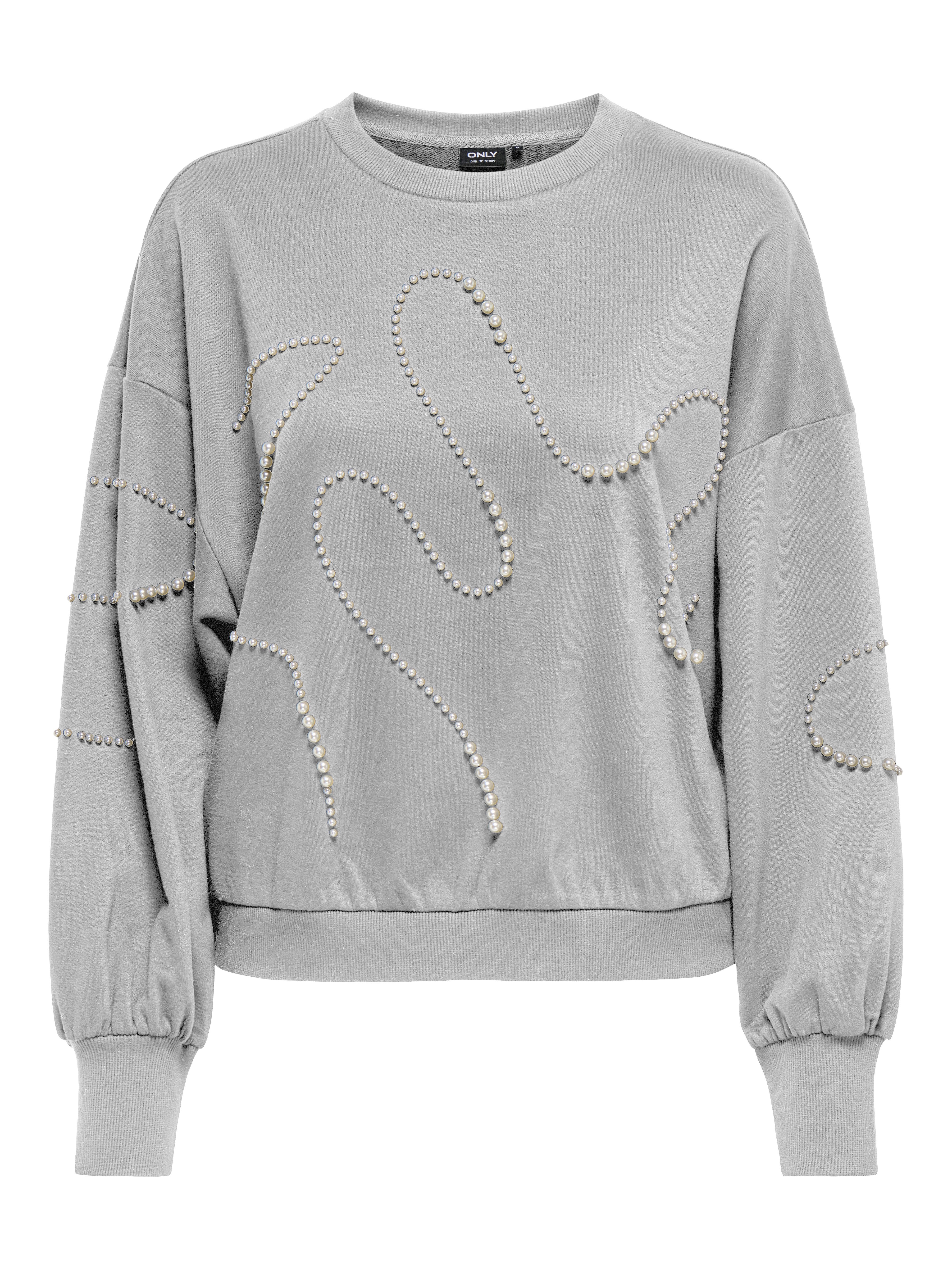 ONLY Sweatshirt ONLBROOK L/S PEARL DETAIL CS SWT günstig online kaufen